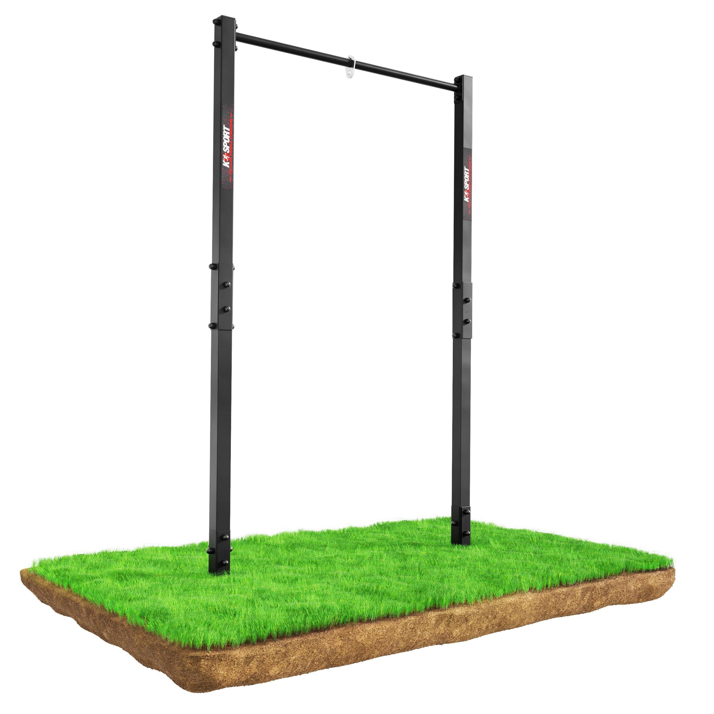 Outdoor Pull-Up Bar Station | Heavy Duty Freestanding Garden Hanging Bar for Calisthenics & Strength Training | Supports Punching Bag | 205cm Height | Weatherproof EU Made Steel Gym Equipment