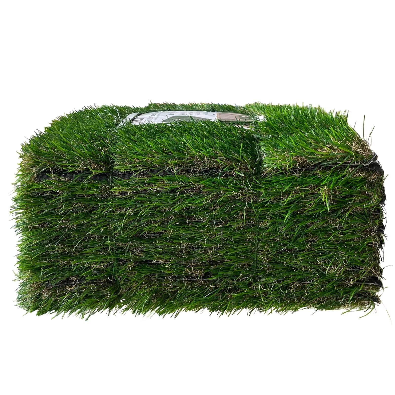 XLX TURF Green Artificial Grass Square Mat Bulk 9 Piece, 12"x12" Fake Grass Patch Tile for Balcony, Patio, Pets, DIY Crafts Decor Party