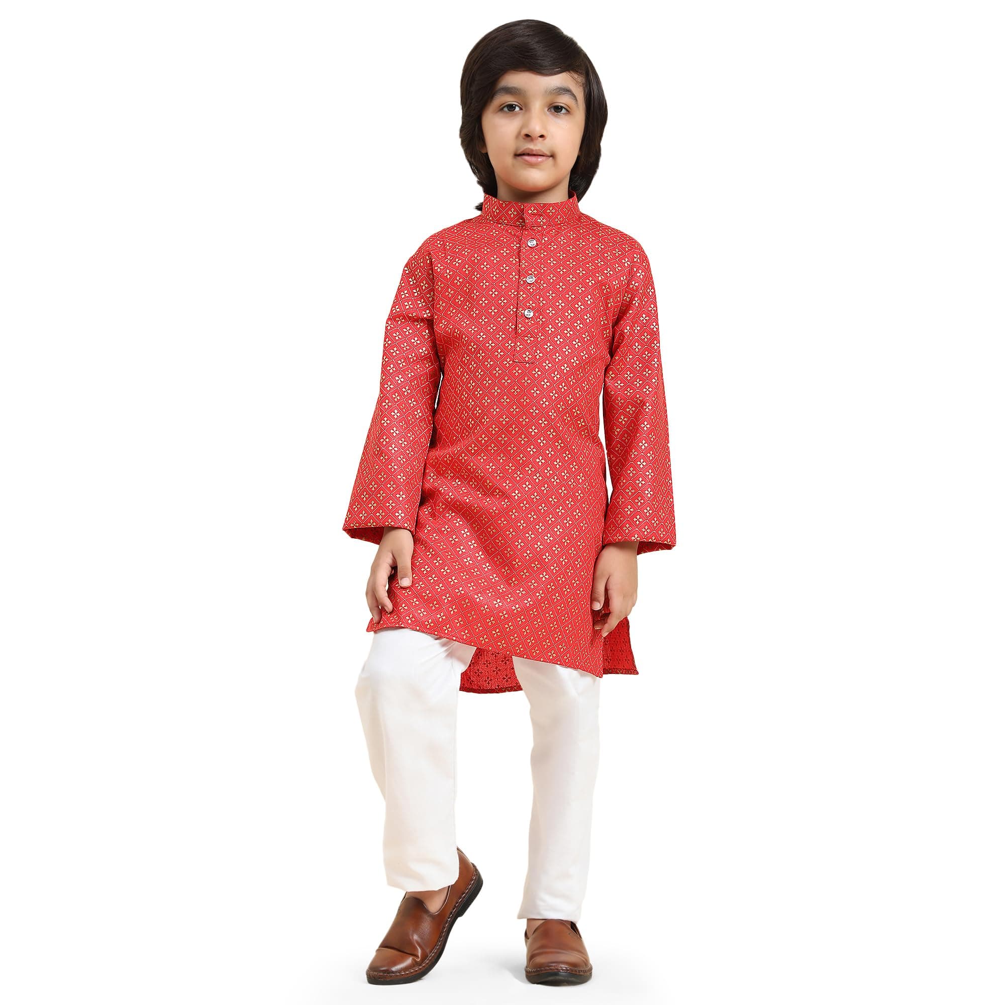 Pro-Ethic Style DeveloperBoy's Cotton Solid Kurta Pajama Set