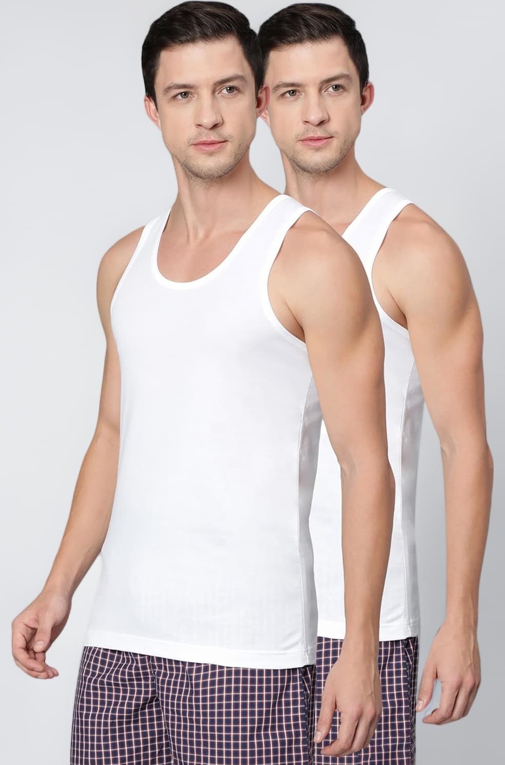 - Men’s Cool It Vest – Pack of 2 | 100% Combed Cotton | Keeps you 3degrees cooler | N9 Cool It Technology | Doesn’t lose shape , Moisture‑Activated Heat Reduction | Super Soft | Scoop Neck| Cool Vest | Style 10075