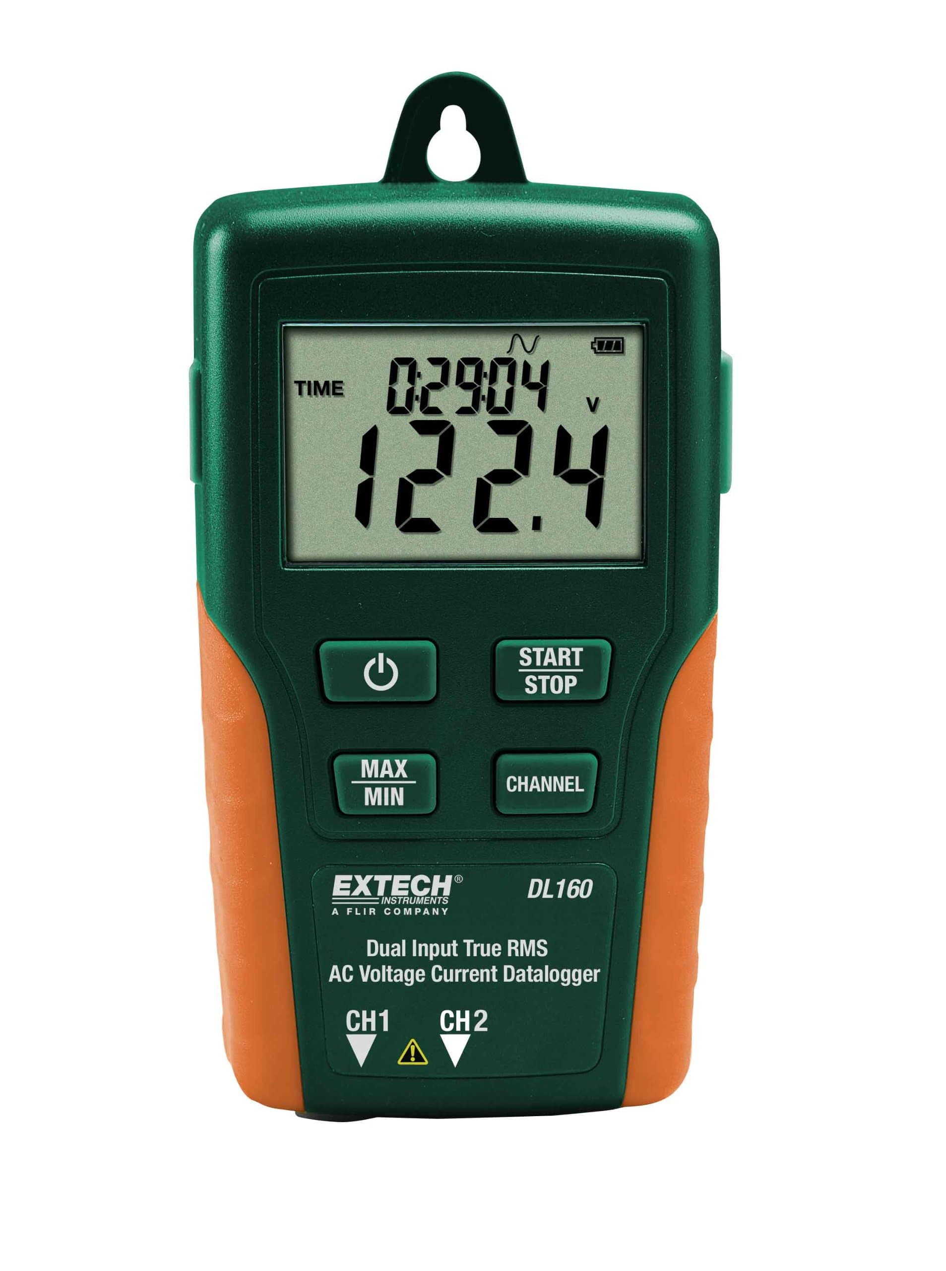 - DL160 Dual Input True RMS AC Voltage/Current Datalogger