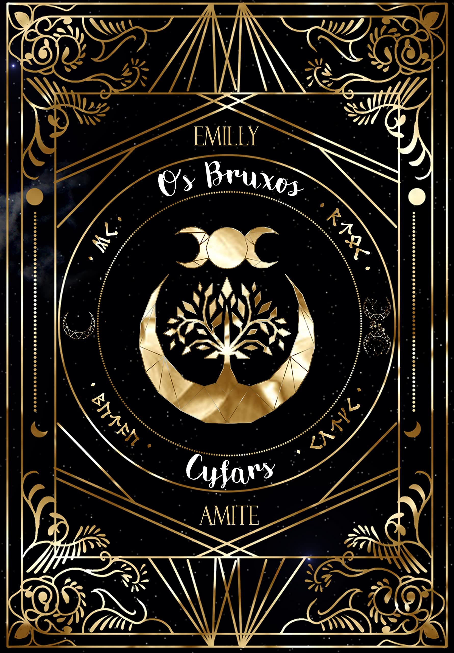 Os bruxos Cyfar : O rito da Lua de Sangue, O espelho Negro de Dracken, Nascida da Lua e das estrelas e Vale de Ossos e Escamas (Cyfars) (Portuguese Edition) Kindle Edition