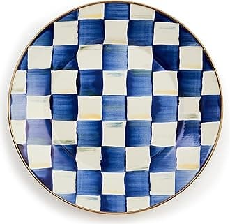 Royal Check Enamel Dinner Plate