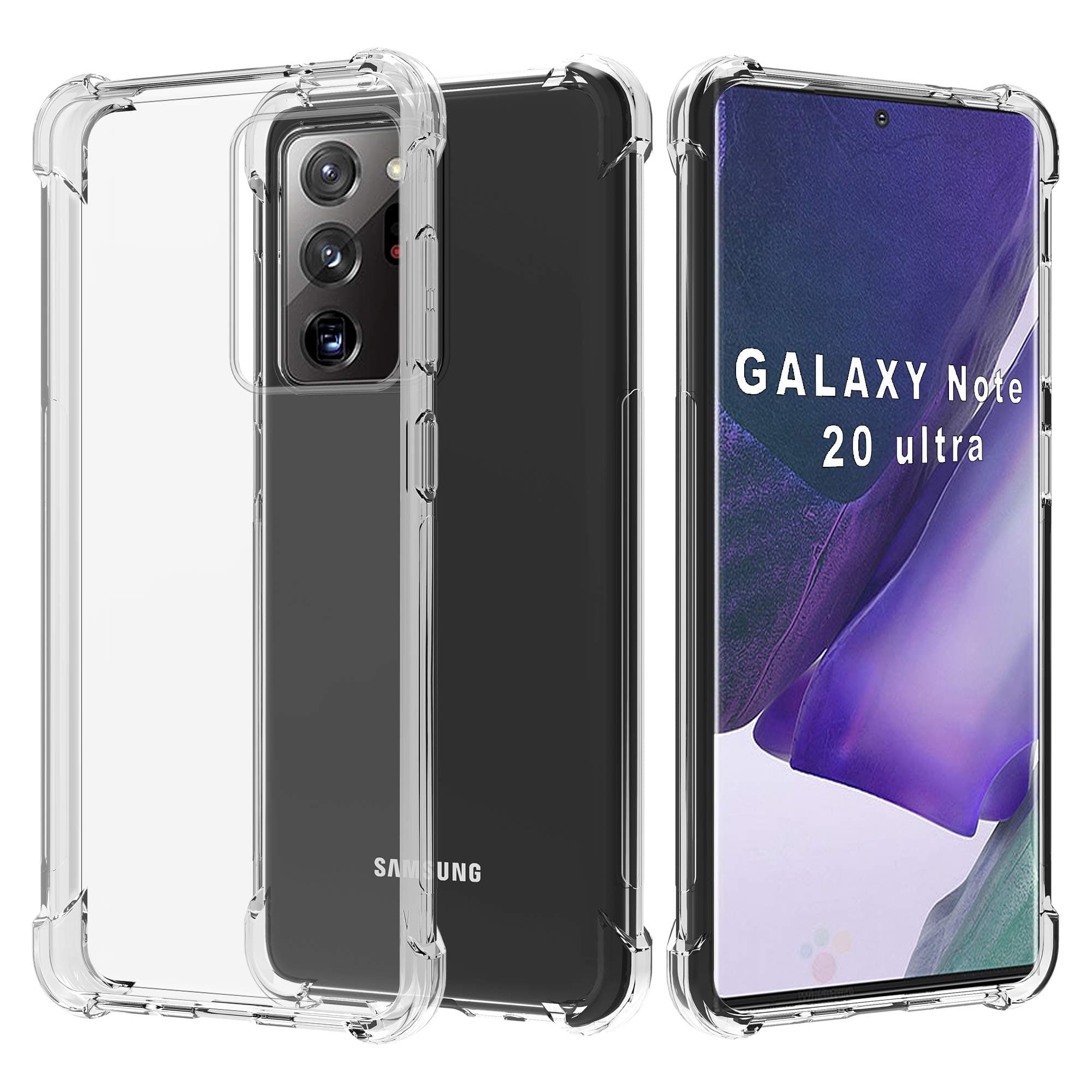 Migeec Compatible with Samsung Galaxy Note 20 Ultra Case - Clear Soft TPU Bumper [Shock-Absorbing] Full Protection Phone Case for Samsung Galaxy Note 20 Ultra, Crystal Clear