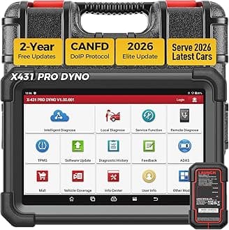 X431 PRO DYNO OBD2 Diagnostic Scanner: 2023 Newest X431 Scanner with ECU Coding 37+ Services Bi-directional Control OEM All-System Scan tool, CANFD&DOIP, AutoAuth for FCA SGW, 2 Yrs Free Update