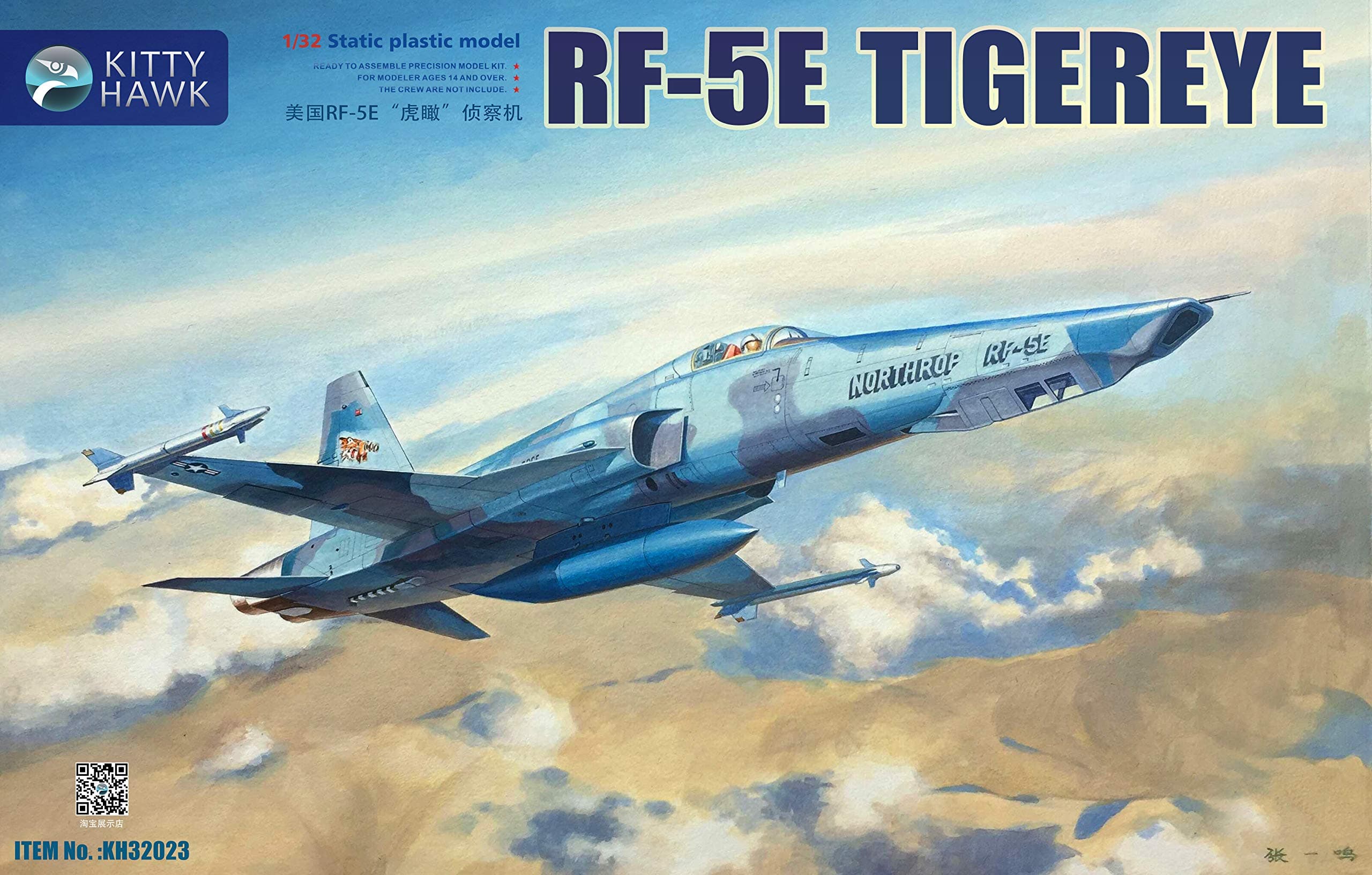 KH32023 1/32 Kitty Hawk RF-5E Tiger Eye (Model Building Kit)