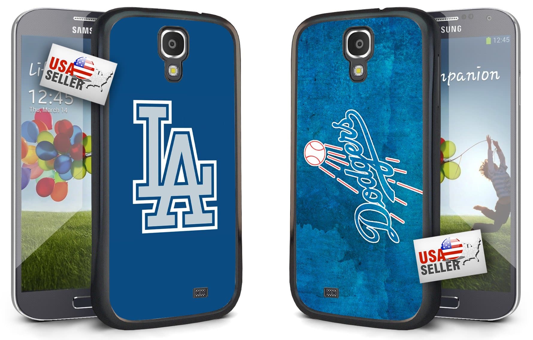 Log Angeles Dodgers Hard Case COMBO TWO PACK for Samsung Galaxy S5