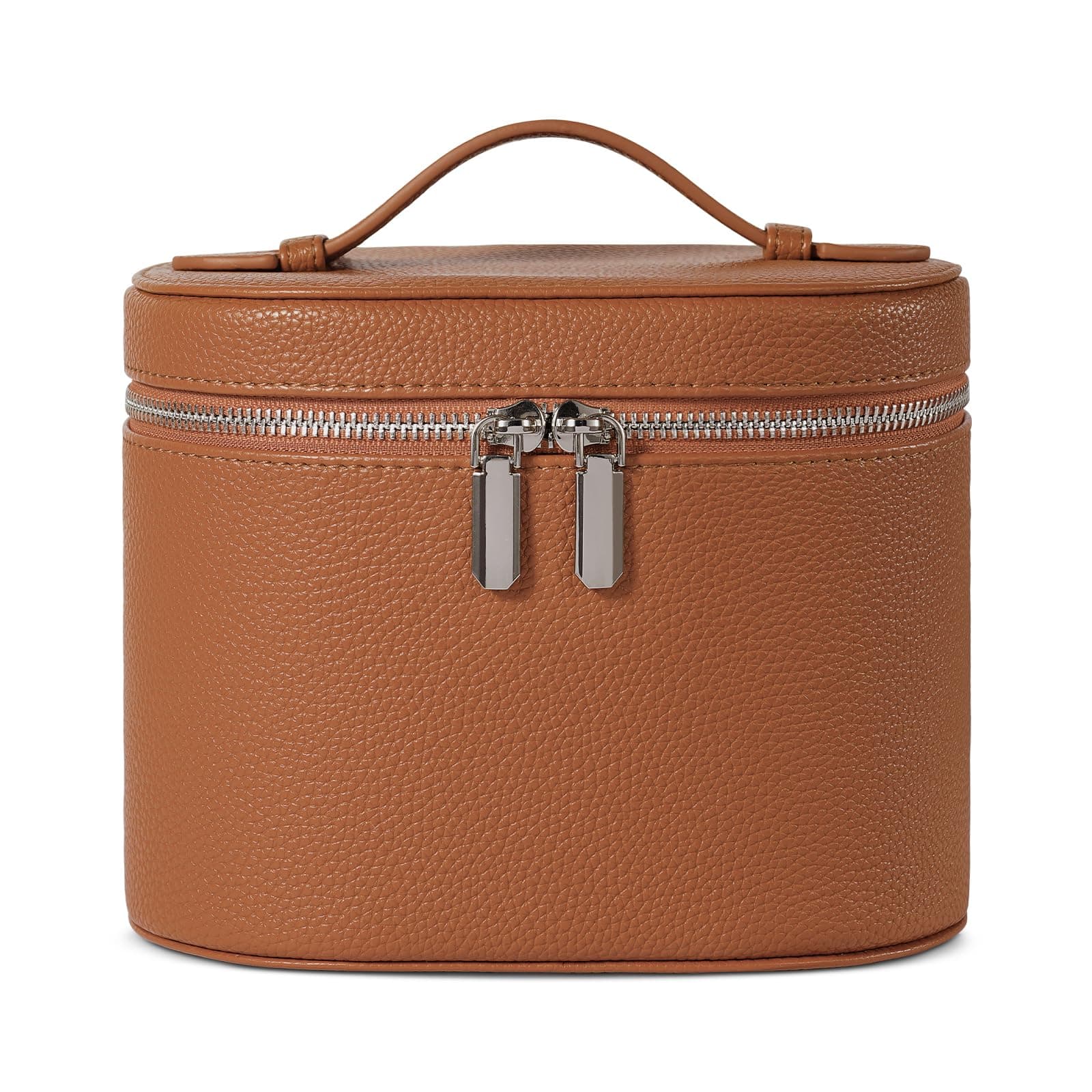 Makeup Bag, Travel Make up Case with Compartments and Handle, Portable Cosmetic Organizer Bags,Toiletry Bag for Women