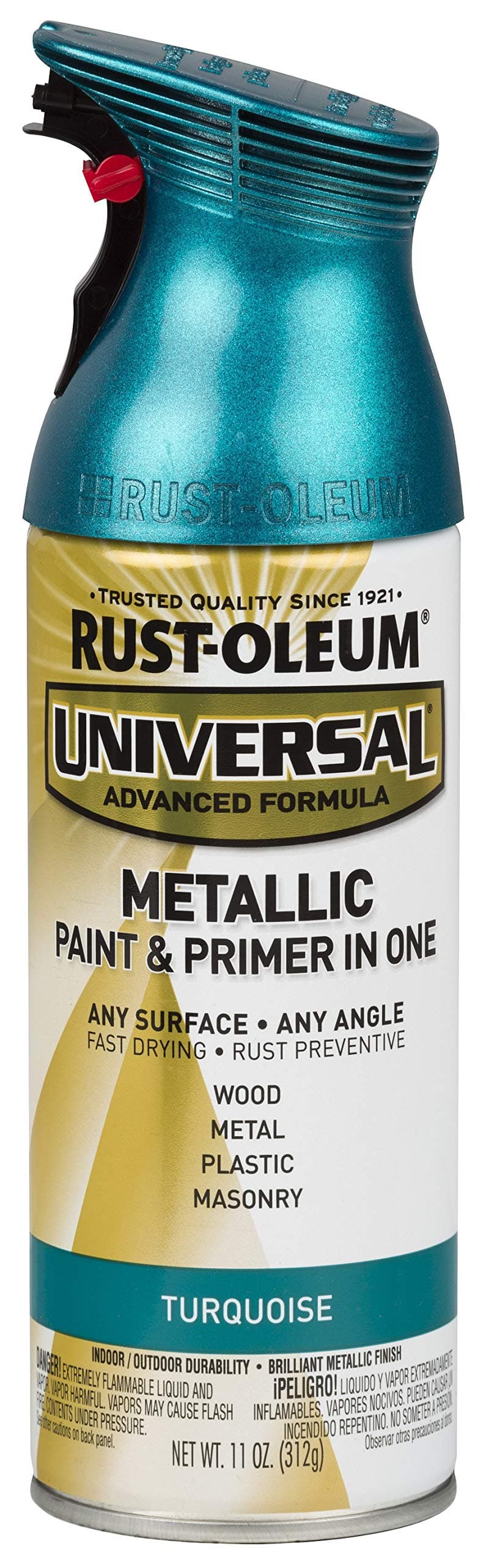 330480 Universal All Surface Metallic Spray Paint, 11 oz, Turquoise