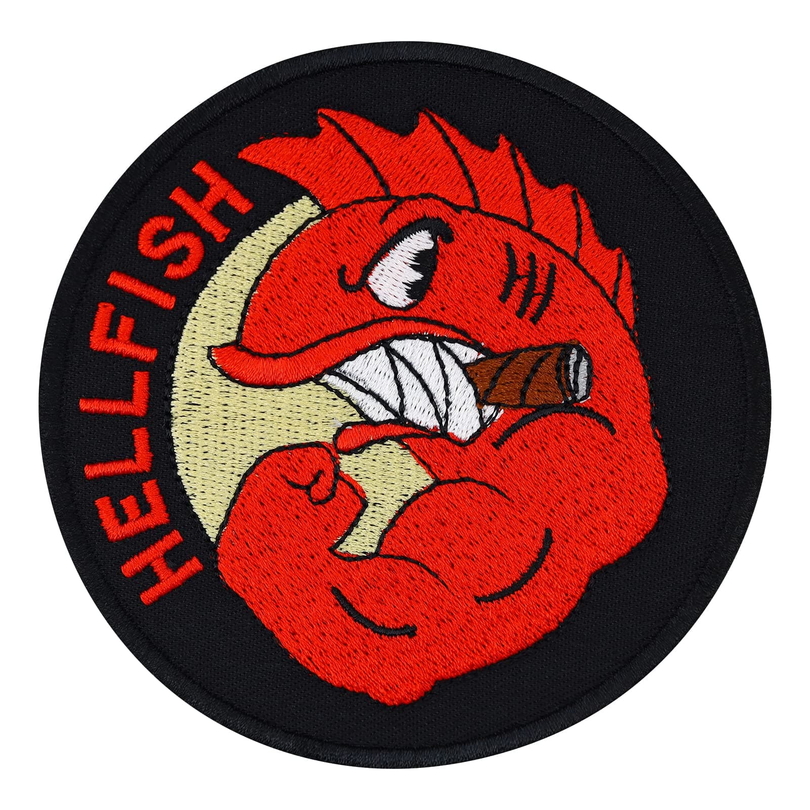 Simpsons The Curse of The Flying HELLFISH WW2 Comic Patch Embroidery