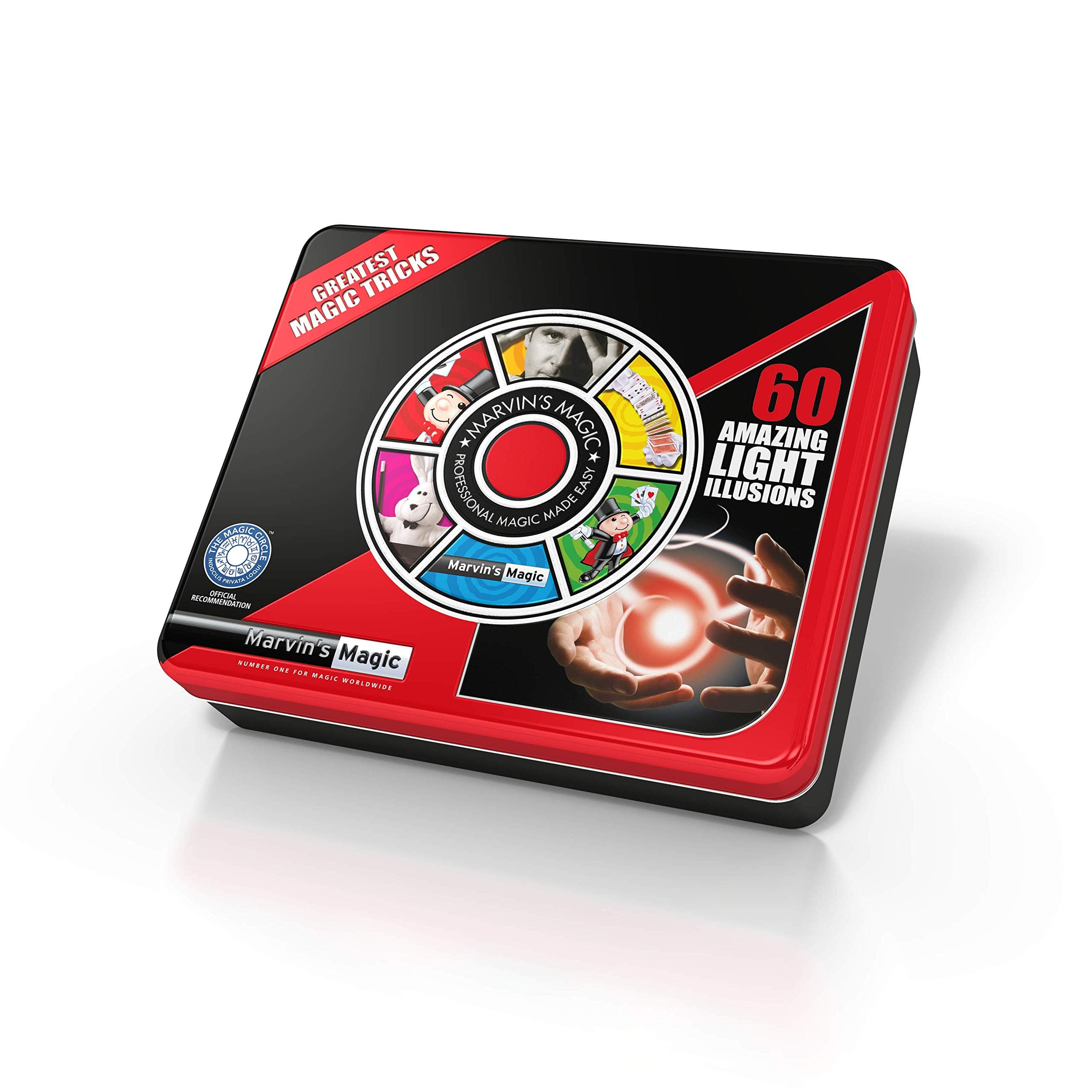 Marvin's Magic - 60 Amazing Light Illusions - Amazing Magic Tricks For Kids - Includes Lights From Anywhere, Mysterious Magical Squeakers, Appearing Sponge Balls & More