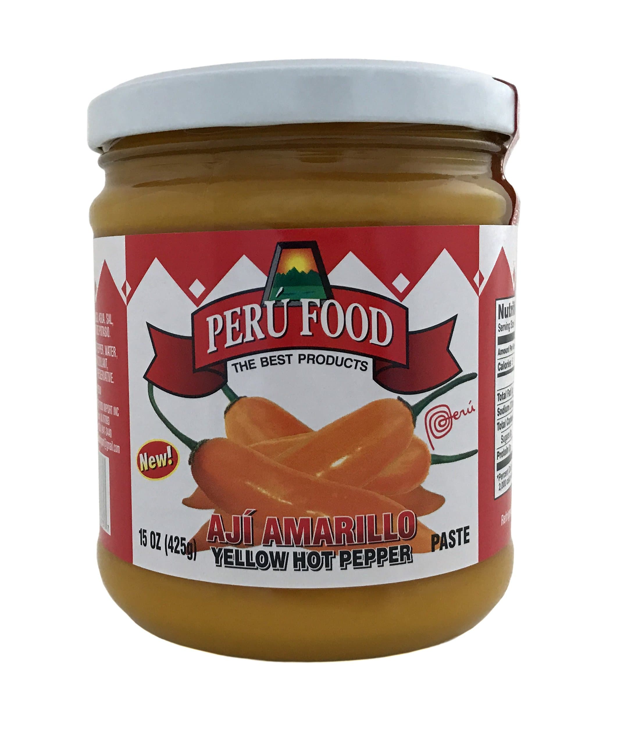 Peru Food Aji Amarillo Paste - Hot Yellow Pepper Paste - 15 oz. - 3 Pack