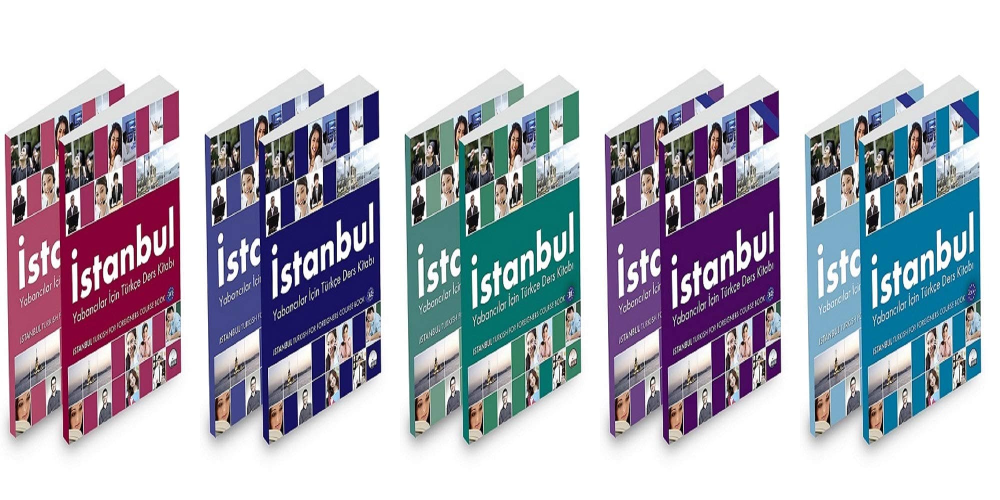 Turkish Istanbul Set, Language Complete Set, Istanbul Course Books Pack: 5 Books, Beginner to Advanced Levels: A1,A2,B1,B2,C1 &C1+
