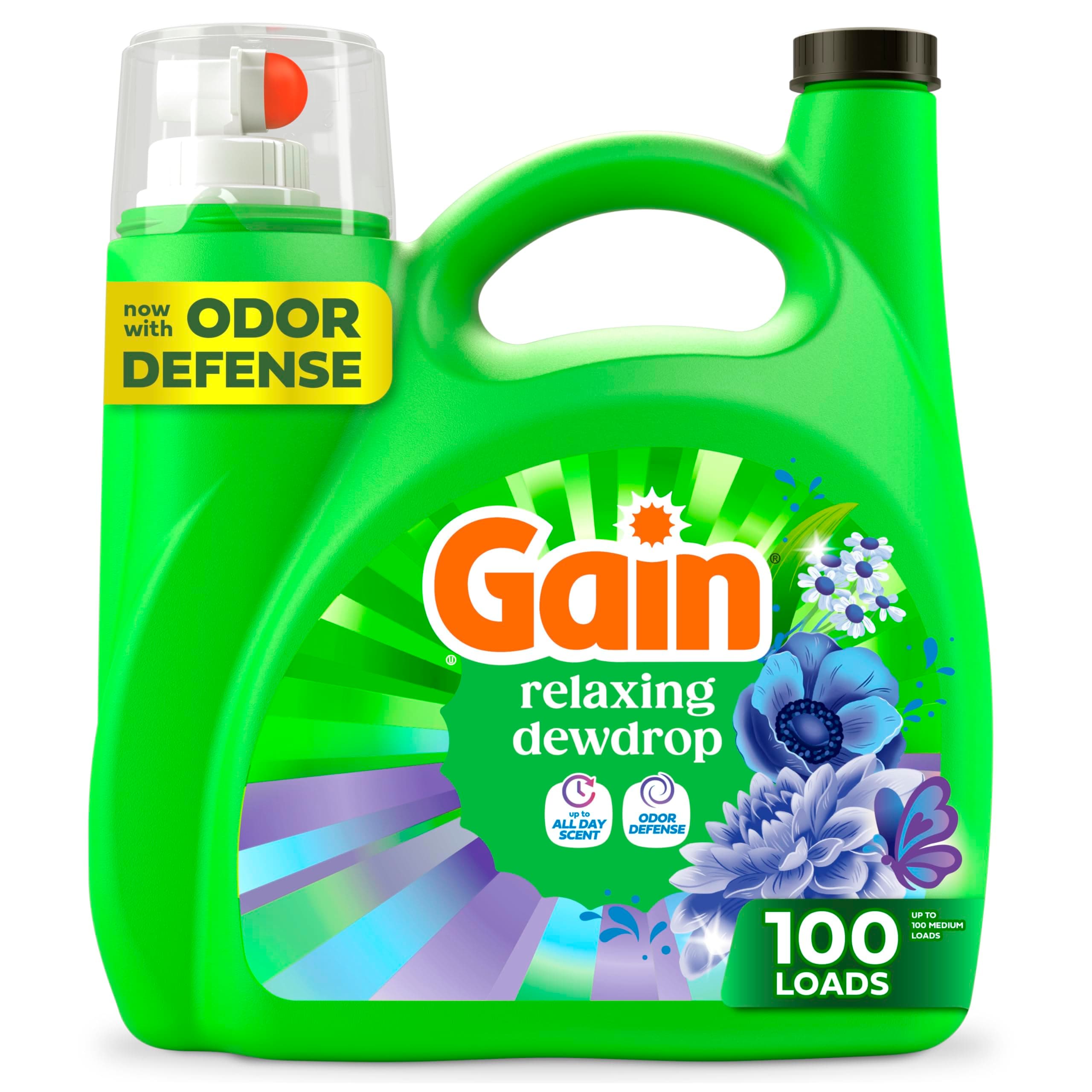 Liquid Laundry Detergent, Relax, HE Compatible, 154 fl oz, 107 Loads