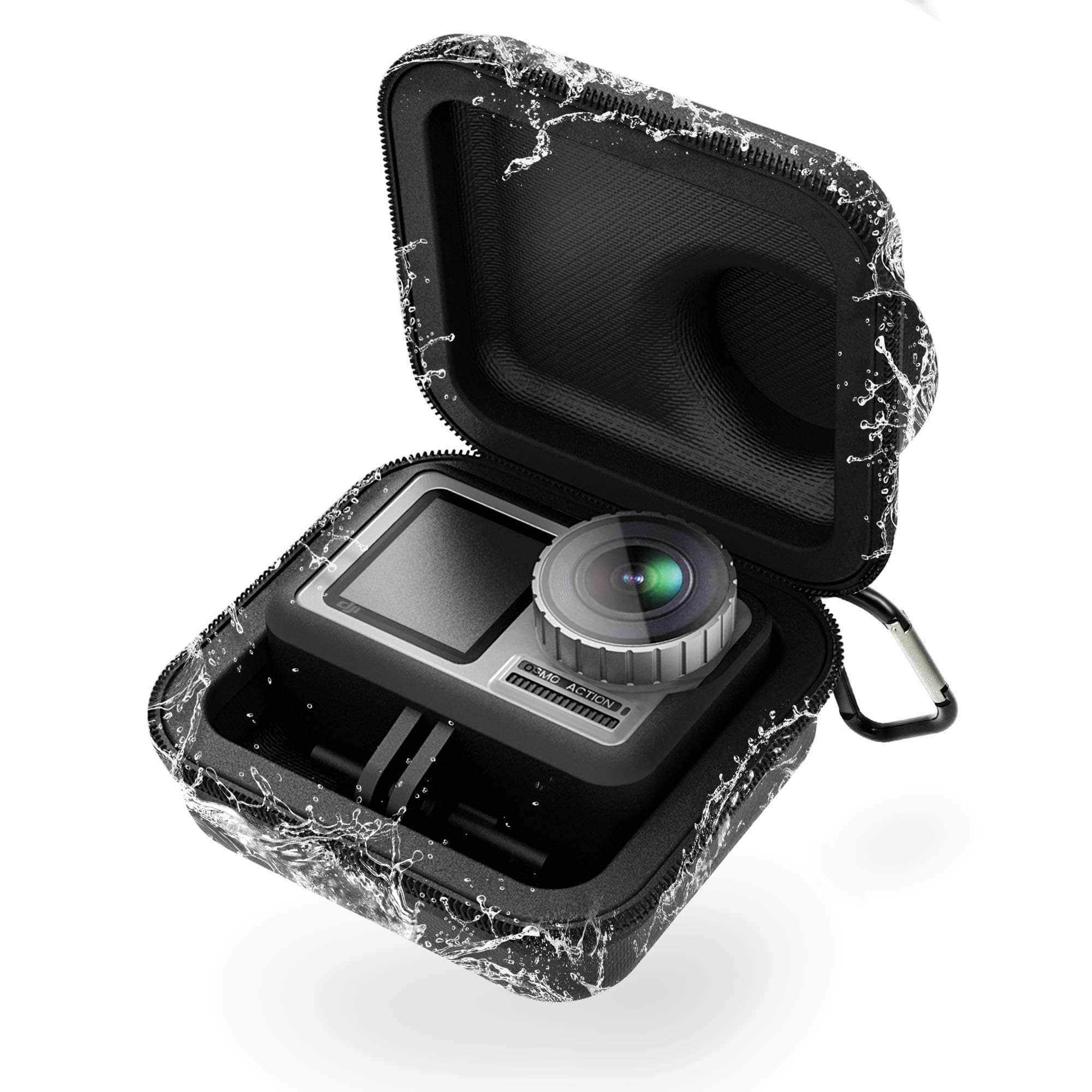 SHBC Mini Case Compatible with DJI Osmo Action Potable Small Size Box Fit for Osmo Action Camera and Cables, Waterproof