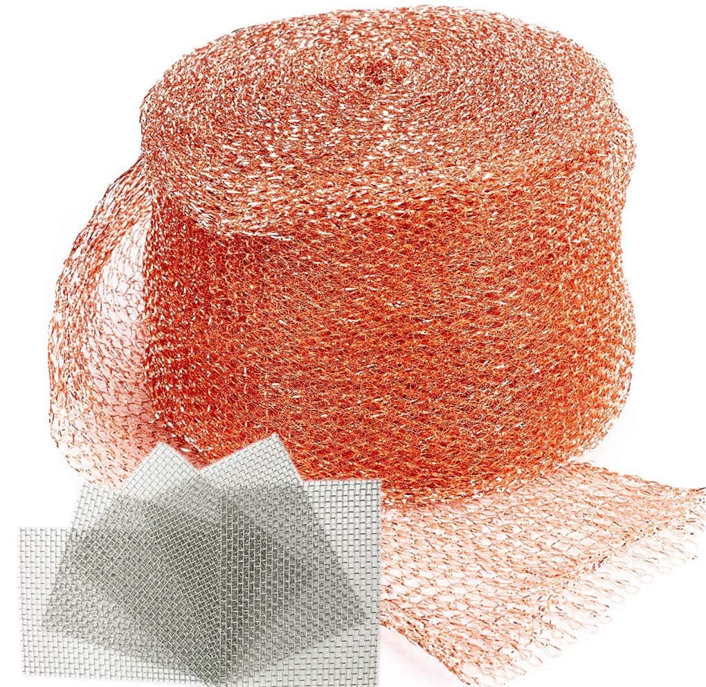 Copper Mesh - 5" X 100 Feet - Pure 100% Copper Roll, Blocker for Hole, DIY Hole Filler, Copper Fill Fabric