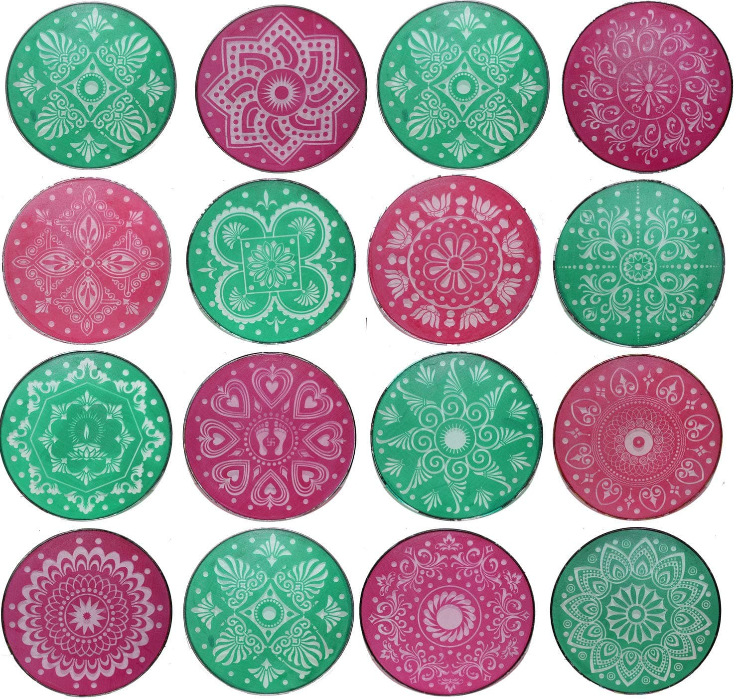 Odishabazaar 10 Pcs Set Rangoli Net 12 inch