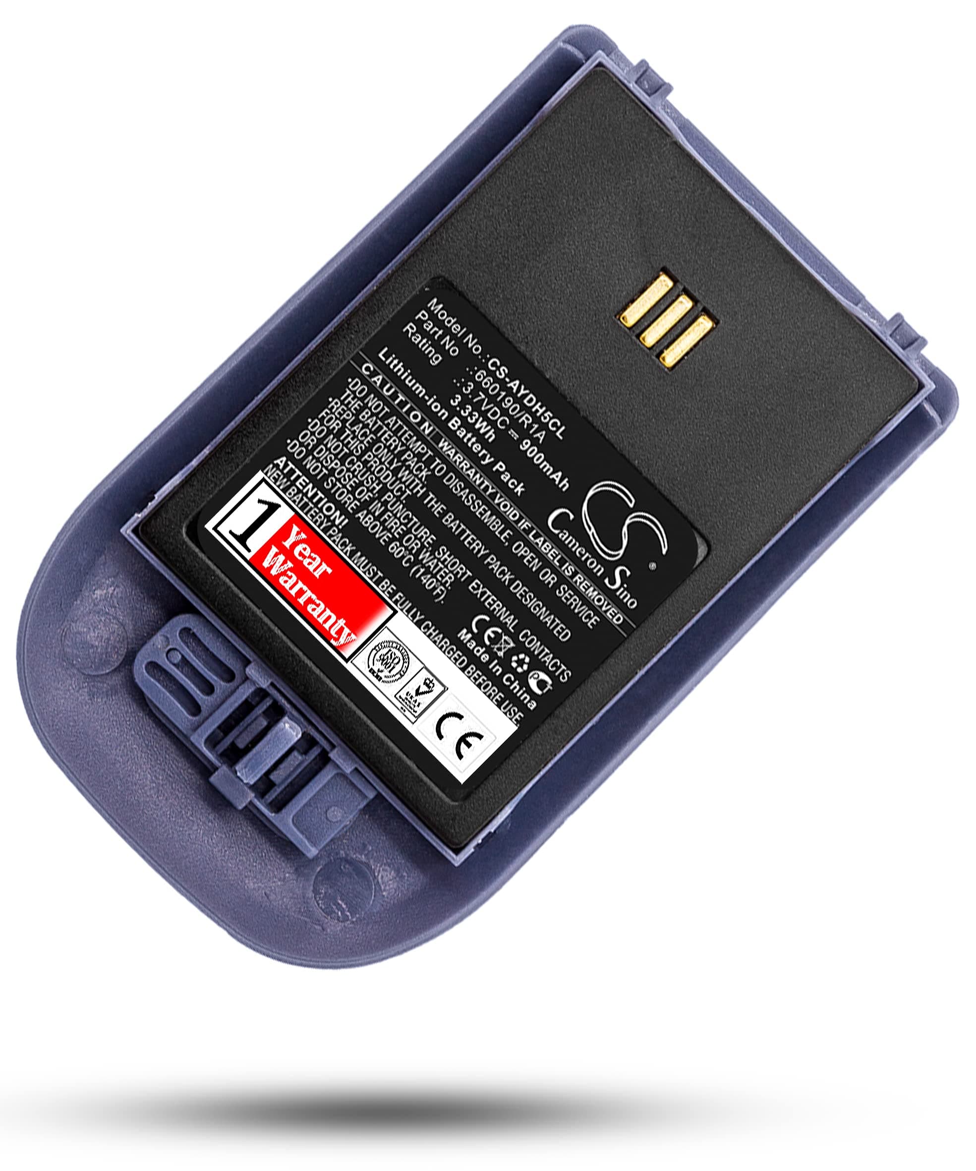 Estry 900mAh Battery Replacement for 9d62 D62 DECT i62 Protector i62 i62 Talker D62 i62 Messenger DH4-ACAB 660190/R2B 5530000102 660190 660217