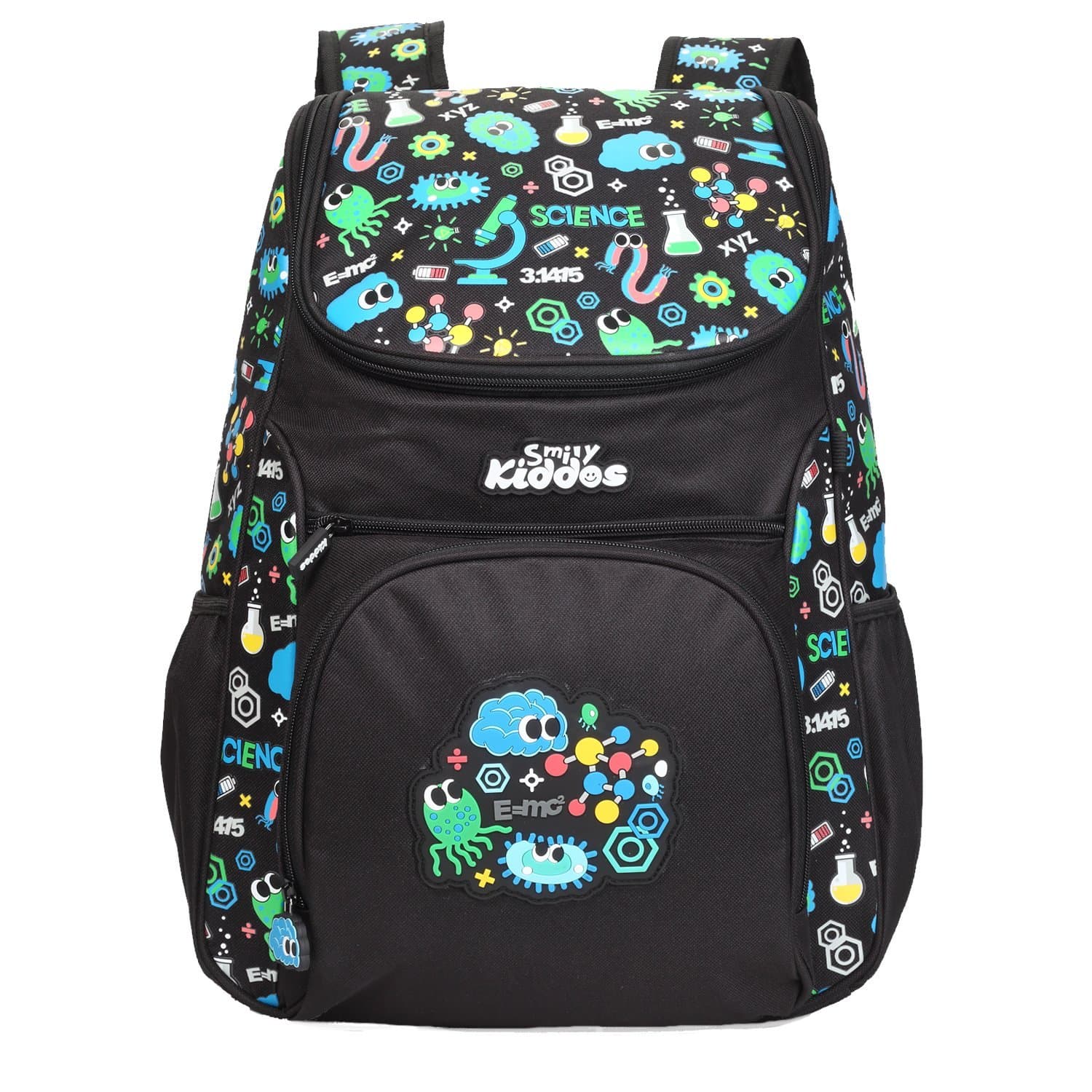 SMILY KIDDOS"U" Shape Backpack (Black) for Kids