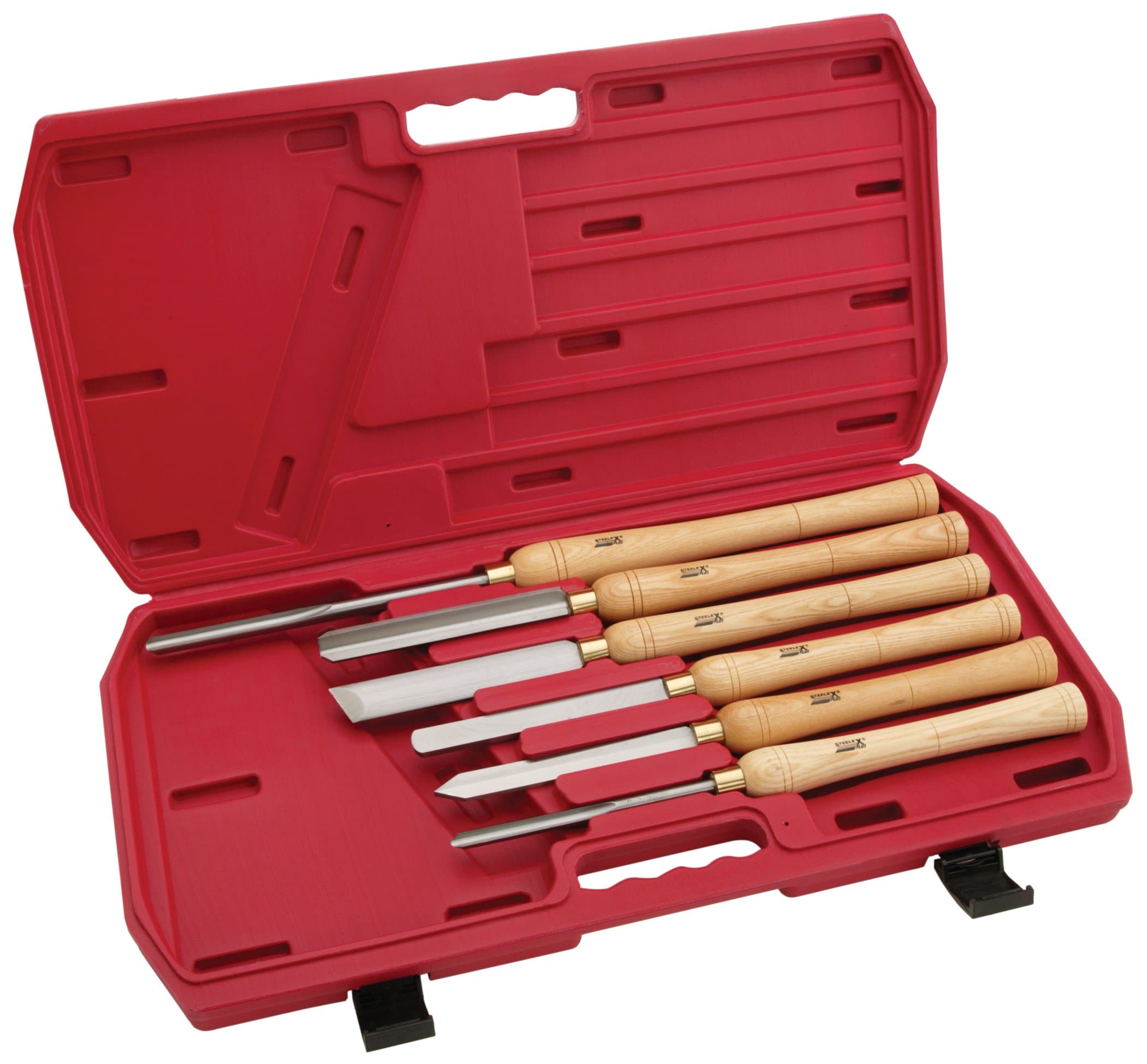 Steelex Plus D2304 Deluxe HSS Lathe Chisel Set, 6-Piece
