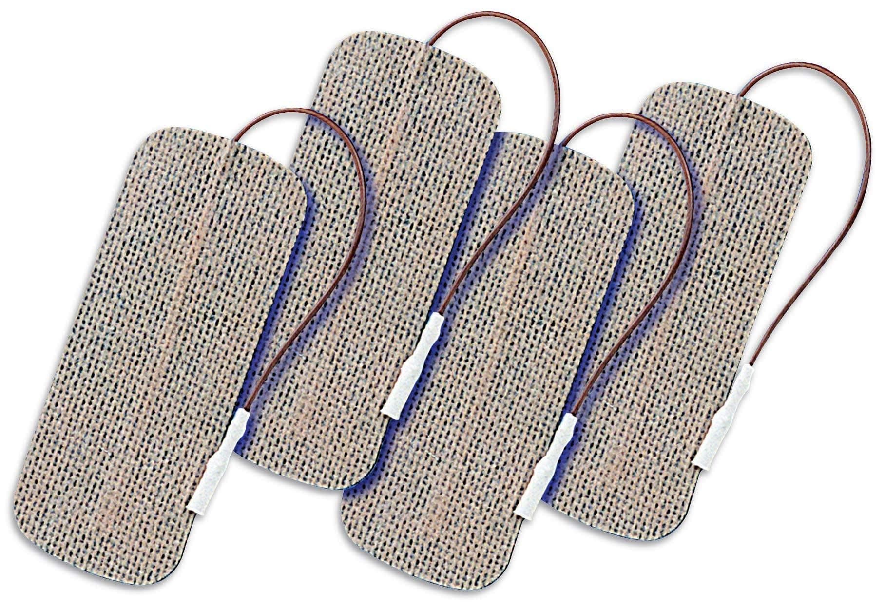 PALS ValuTrode Tan Electrodes, 9 x 5 cm, Pack of 4, Compatible with TENS & FES Units, Conforming and Flexible, Electrotherapy, Single Use