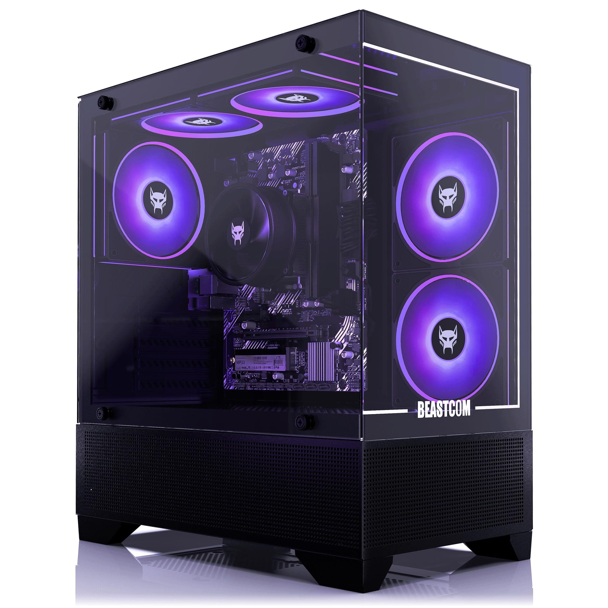BEASTCOM® Q3 Essential Gaming, 8 Threads Gaming PC, AMD Ryzen 5 4X 3.90GHz, 4K Vega 11 Core Graphics, 16GB RAM, 512GB SSD, HDMI, WiFi, Win 11 Pro