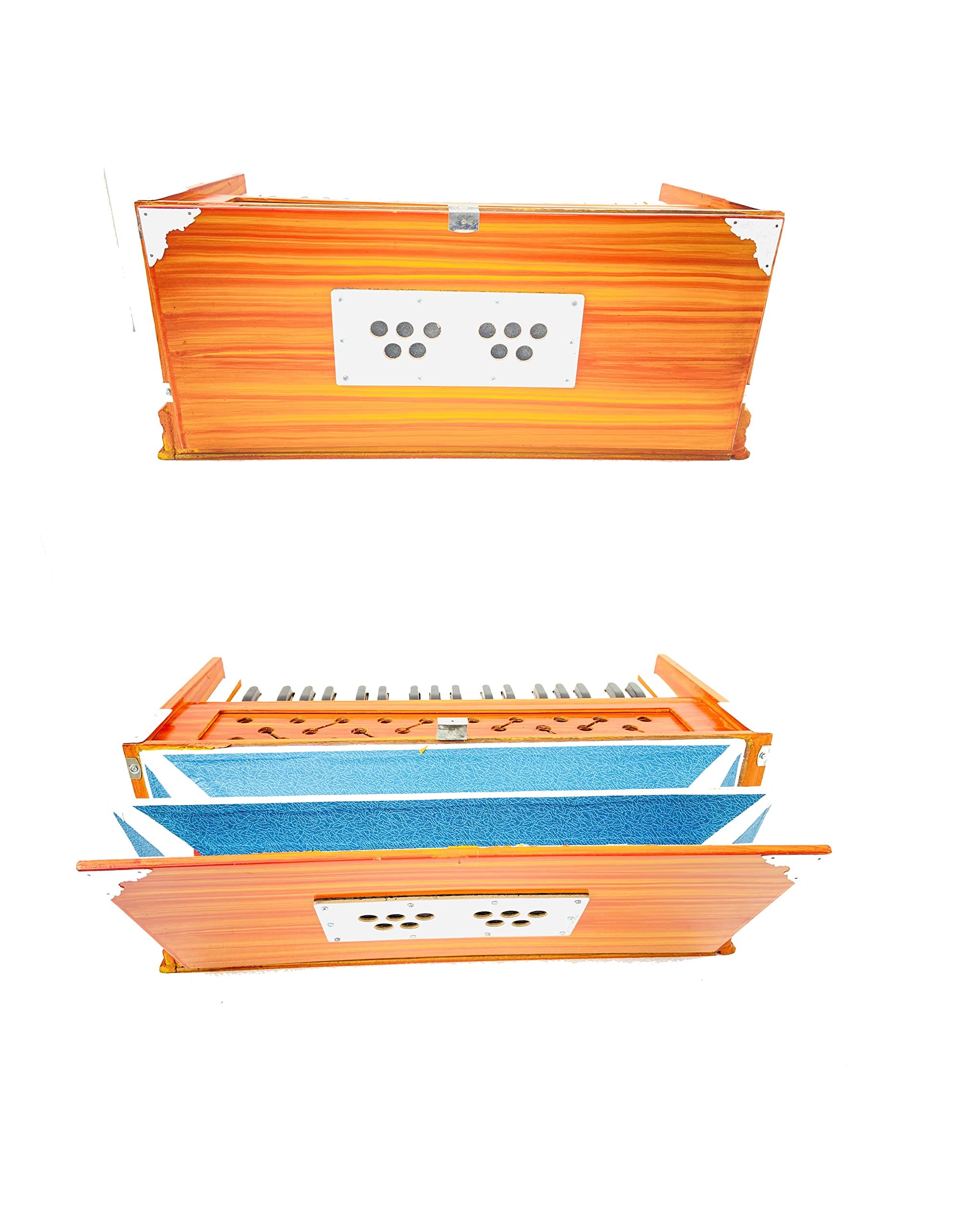 KHALSA MUSICAL 7 Stopper, Two Fold Bellow, 39 Key, Fine Tuned,male(Bass+Male Reed) Harmonium