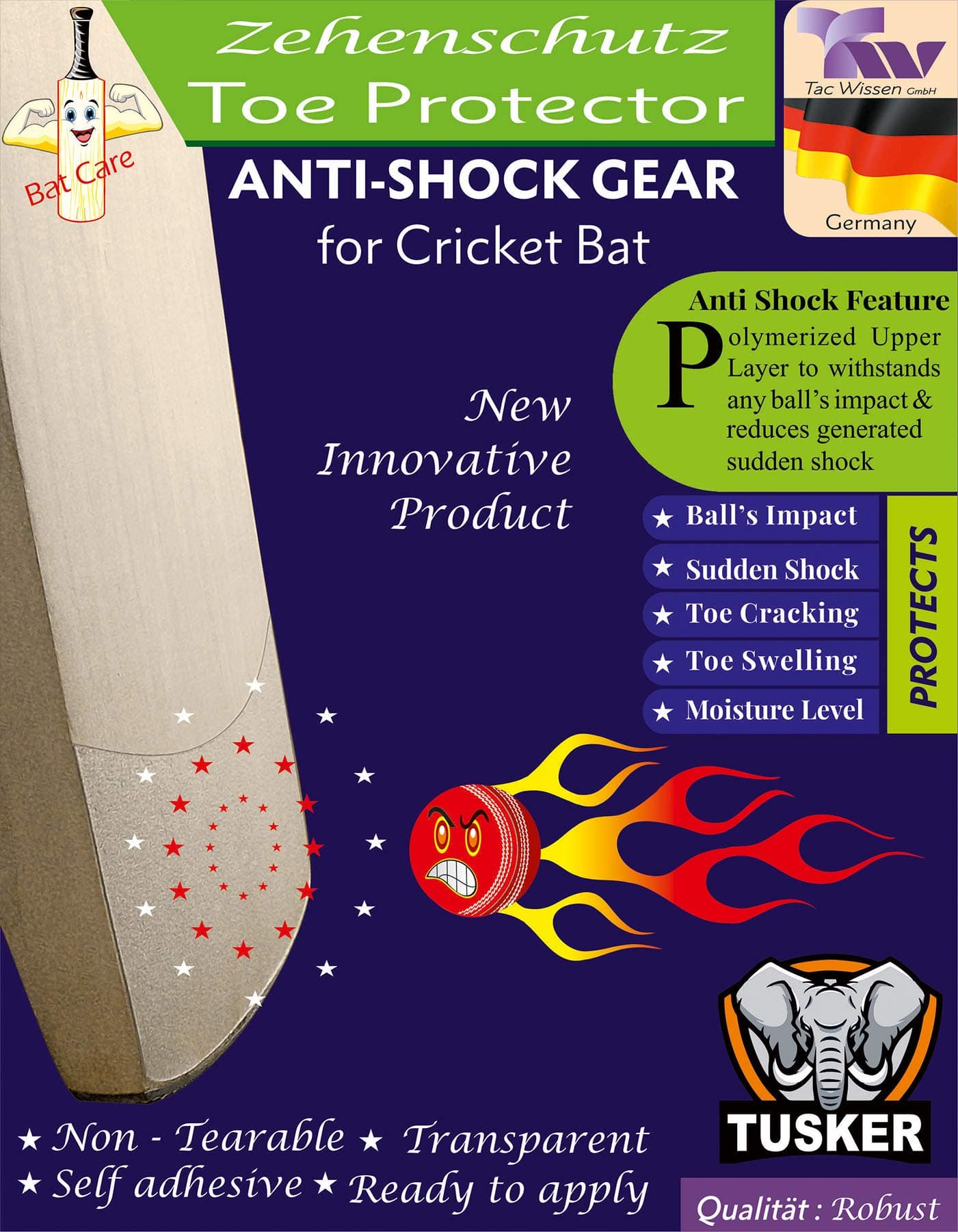 Cricket Bat Toe Protector