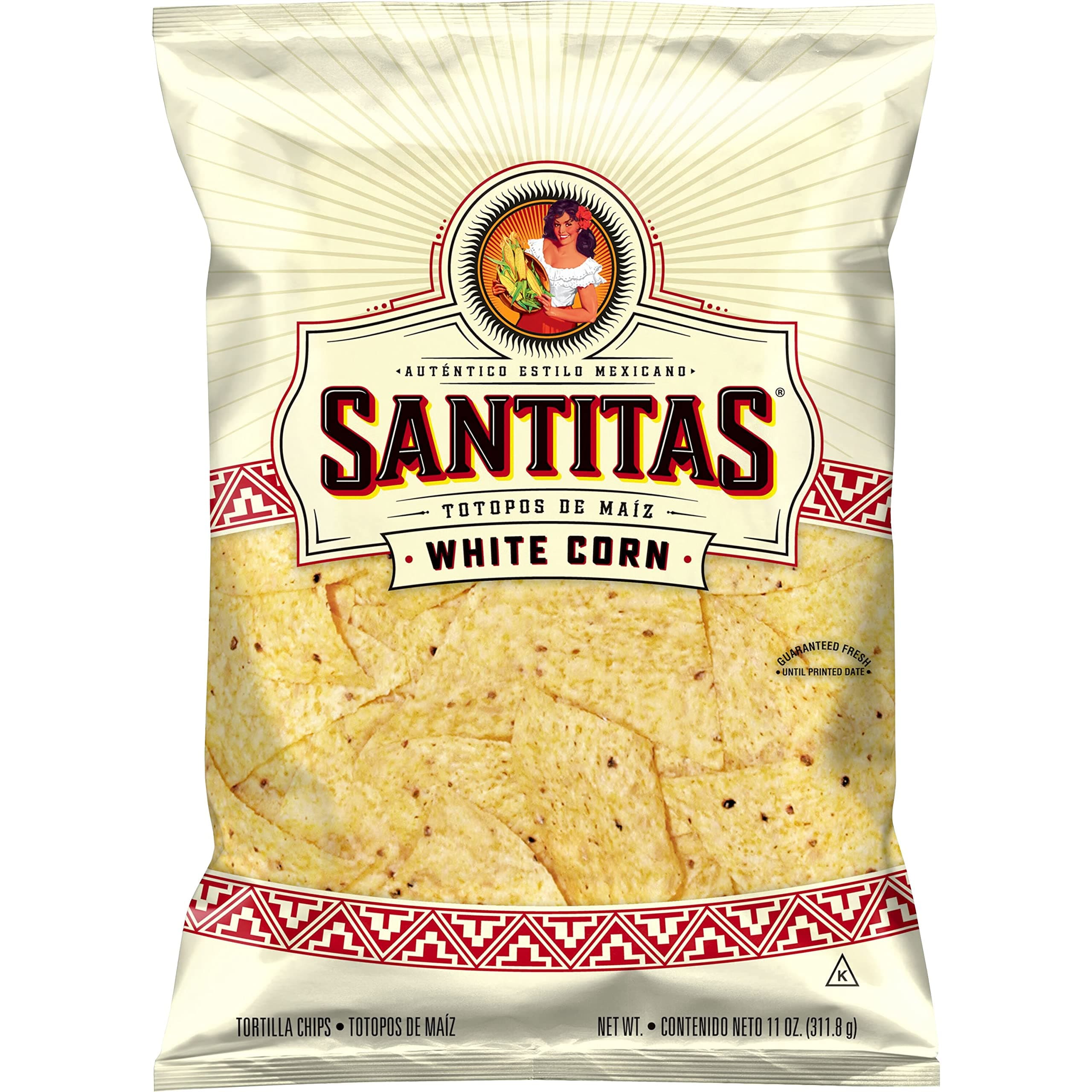 Tortilla White Corn Chips Bag, 11 Ounce
