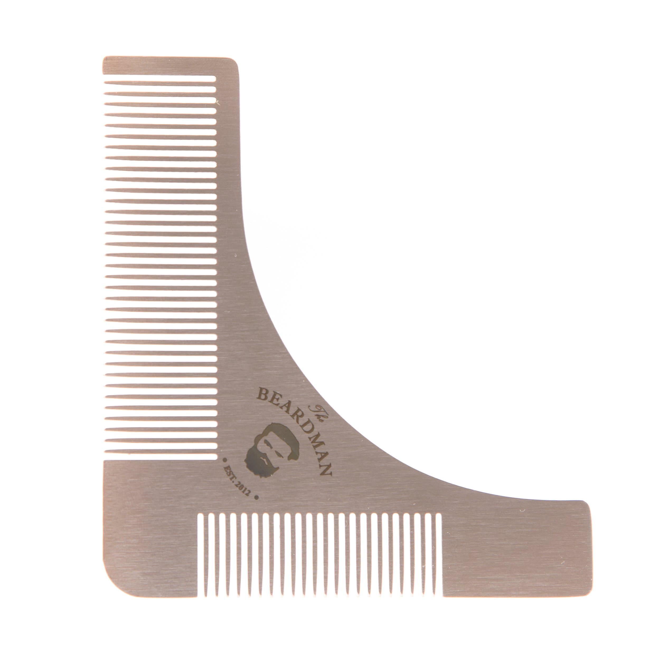The BEARDMAN Beard Shaper, Beard Shaping Tool, Beard Shaping Template Tool & Beard Comb, Premium Quality Beard Shaper for those Perfect Lines and Symmetry … (Shaper)