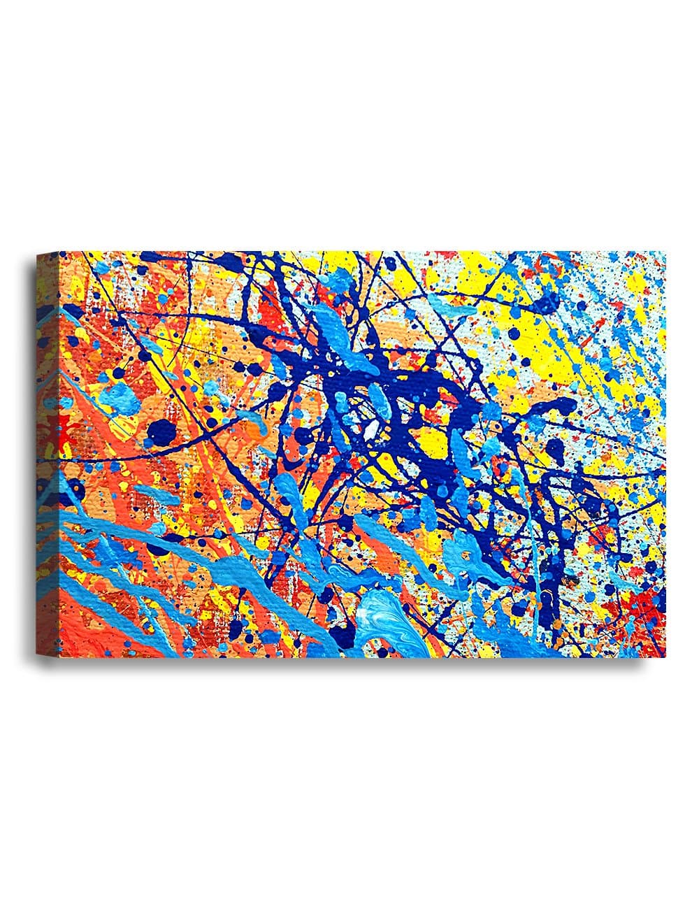 IPIC - Abstract Jackson Pollock Style Artwork. Giclee Print on Canvas Wall Art for Home Decor. 36x24