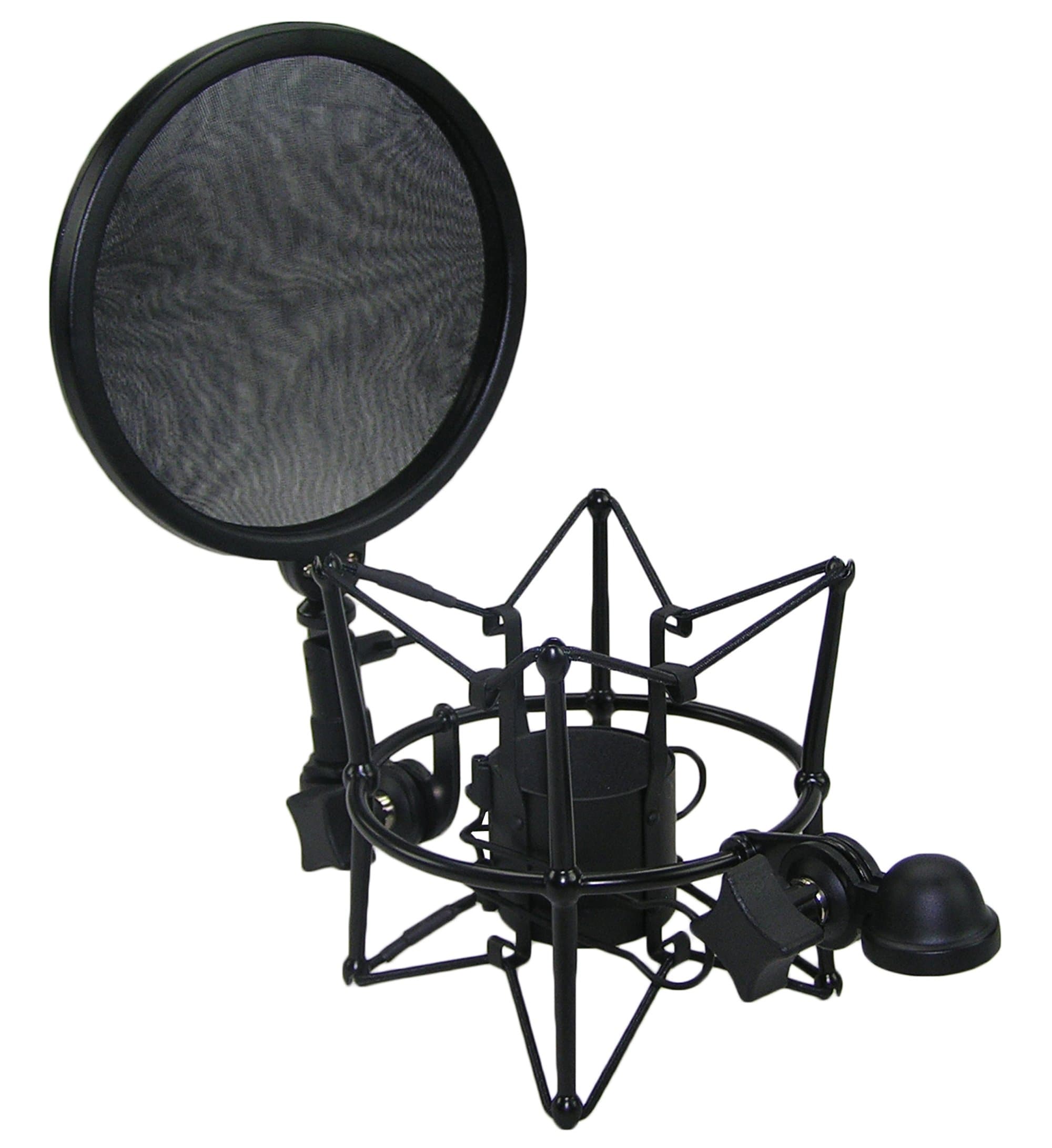 iSK SMP-2 Condenser Microphone Shock Mount With Integrated Pop Filter Black …