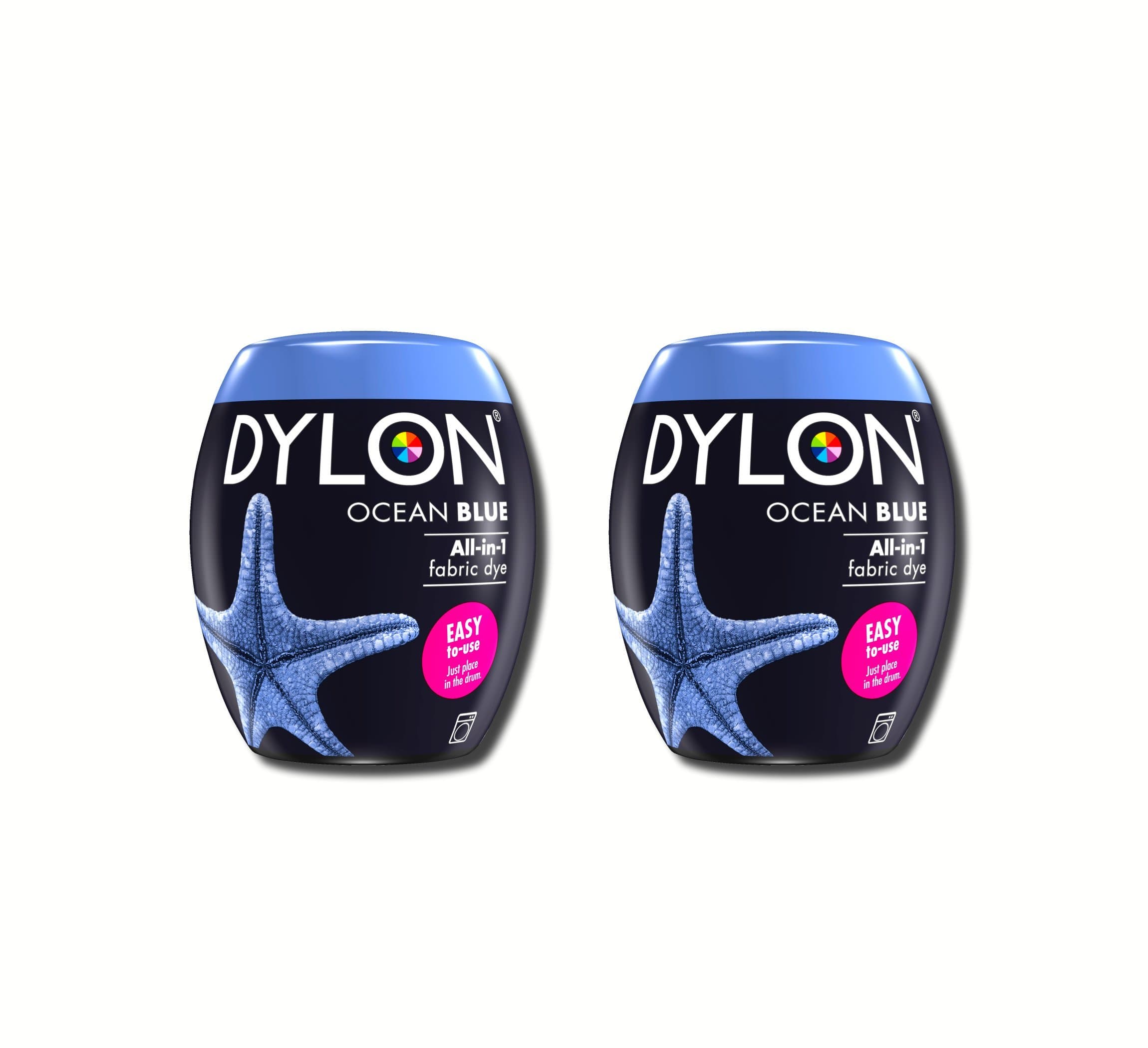 New Dylon 350g Ocean Blue Machine Dye Pod 2 Pack