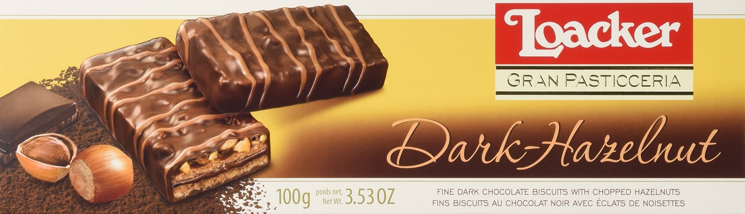 Gran Pasticceria Dark Hazelnut Chocolate Biscuits 100 g (Pack of 3)