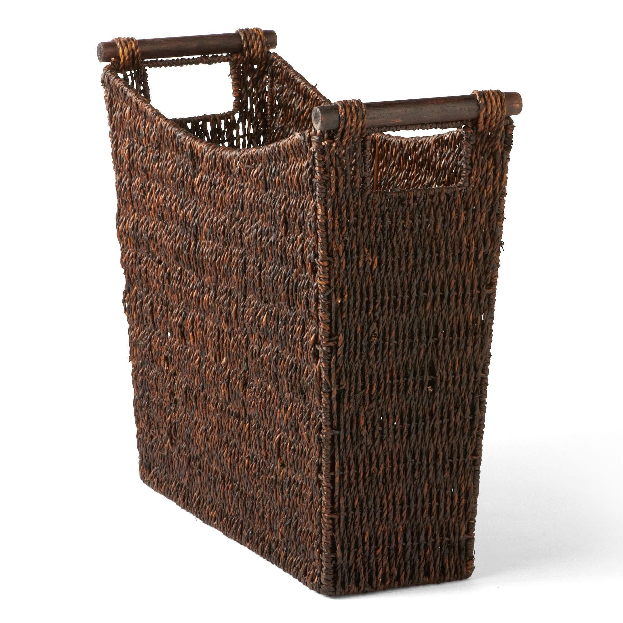 MICHAEL GRAVES Design Magazine Storage Basket, Brown