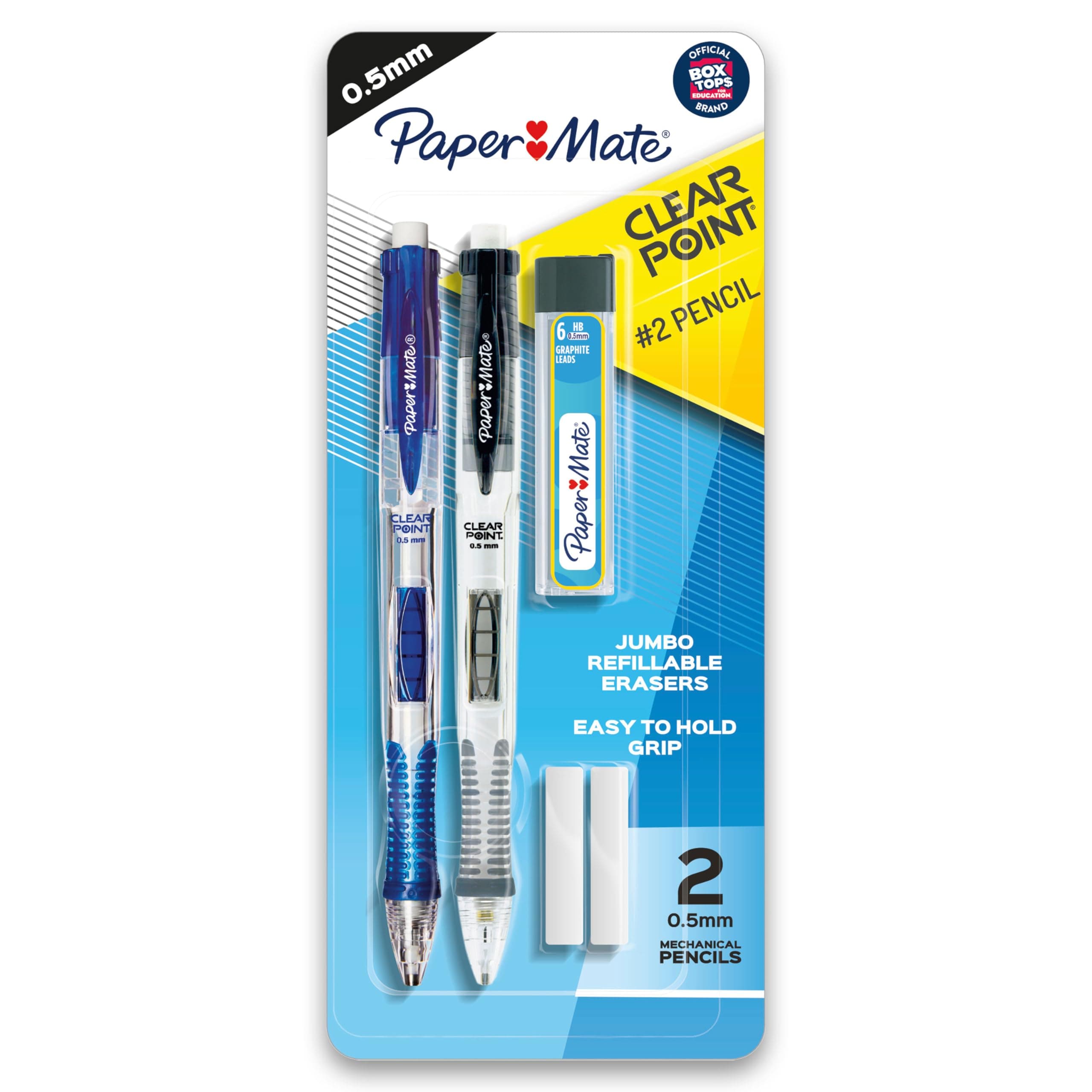 Paper Mate Clear Point 0.5mm Mechanical Pencil Starter Set Assorted Color (34666PP)