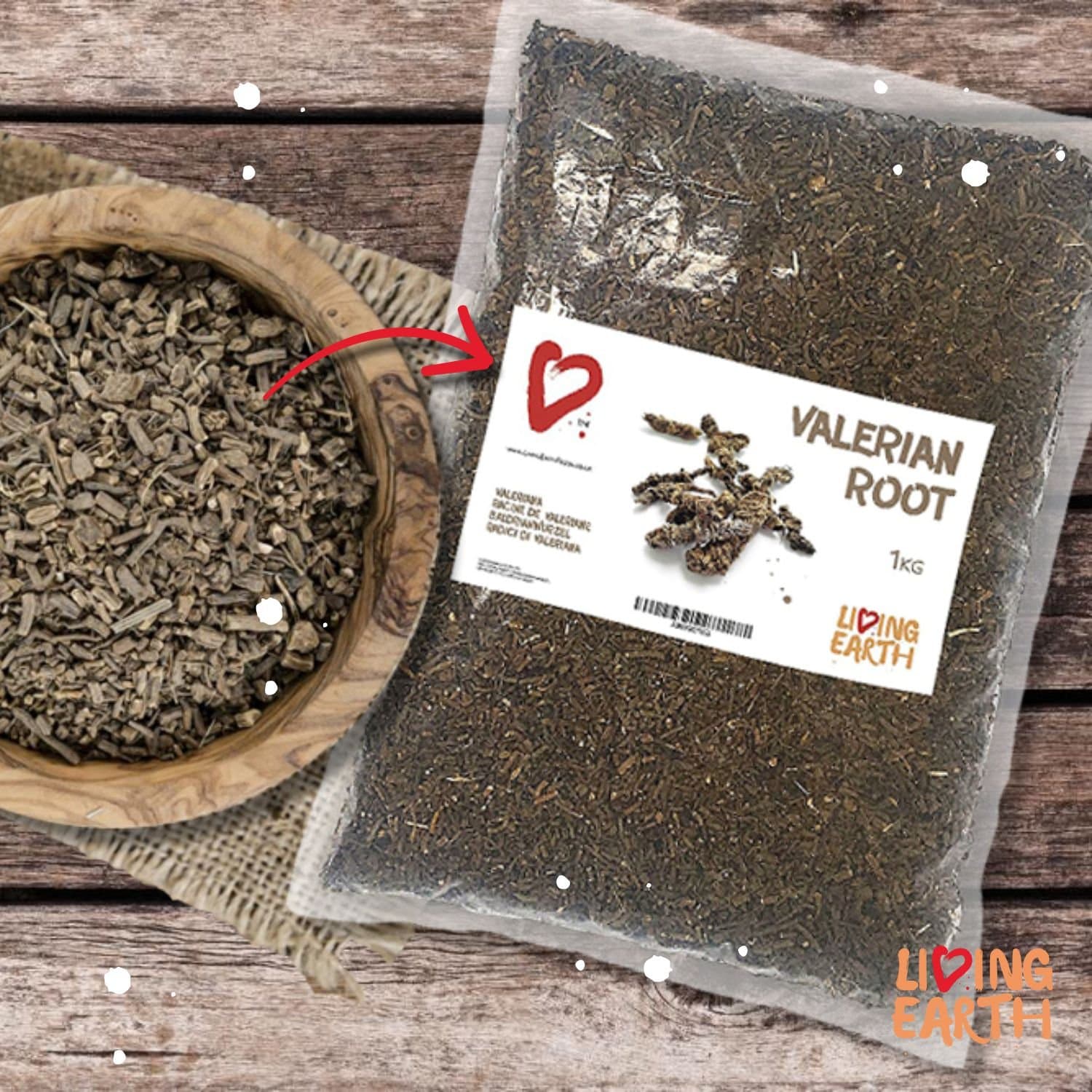 1kg - Living Earth - Valerian Root