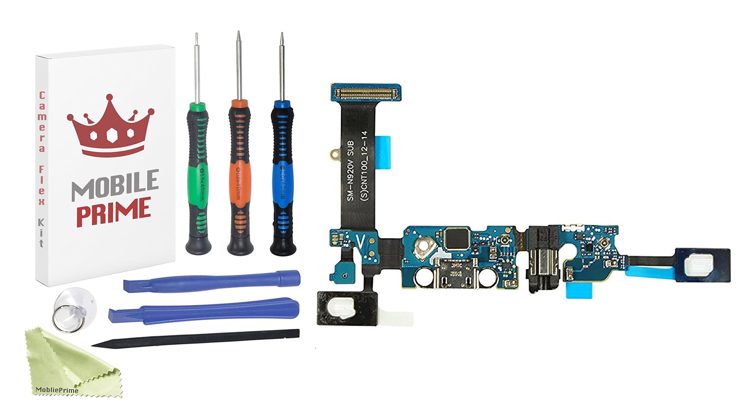 MobilePrime Charging Port Replacement Kit Compatible for Samsung Galaxy Note 5 (N920V) Including Pro-Series Repair Tools