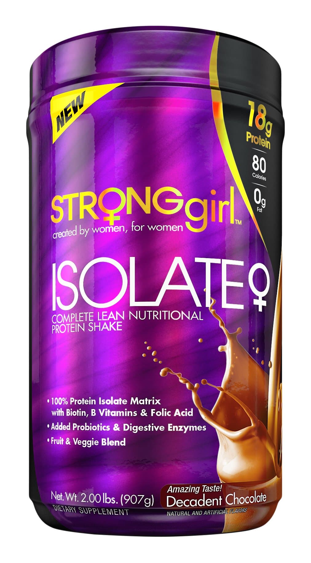Strong Girl Isolate Decadent Chocolate, 2 Pound