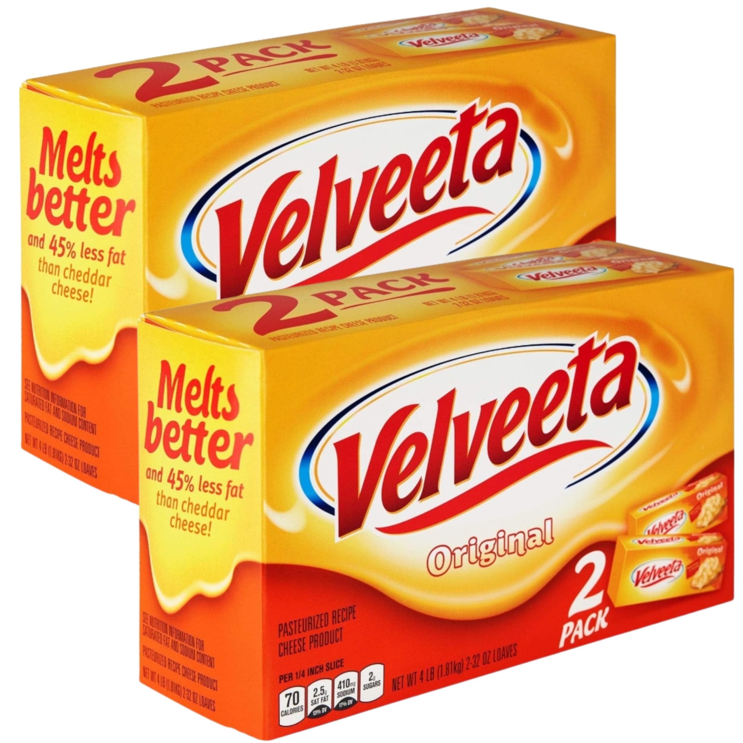 Velveeta Original Cheese (32 Ounce, 2 Count) (2 Pack)