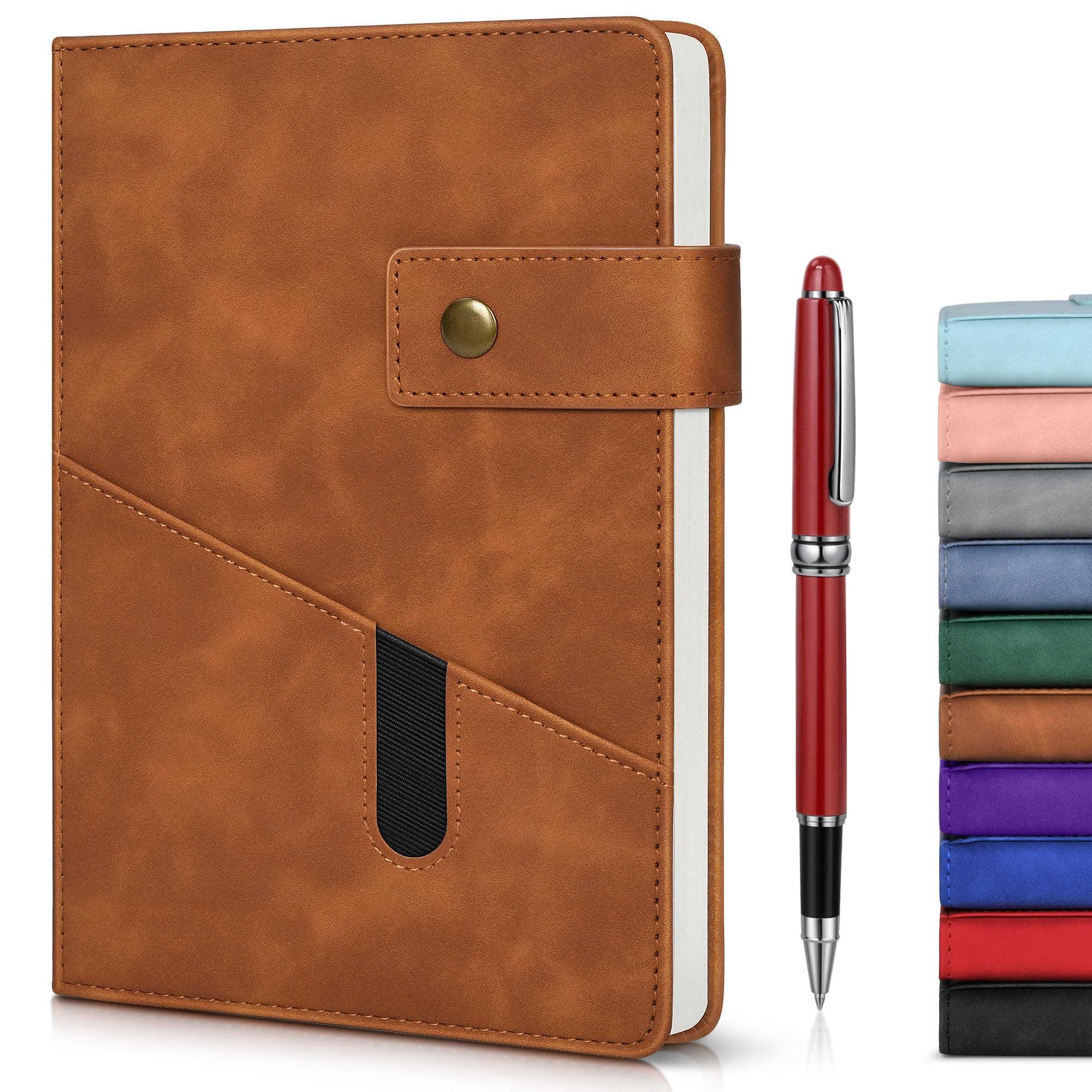 Brown Journal Notebook with Pen