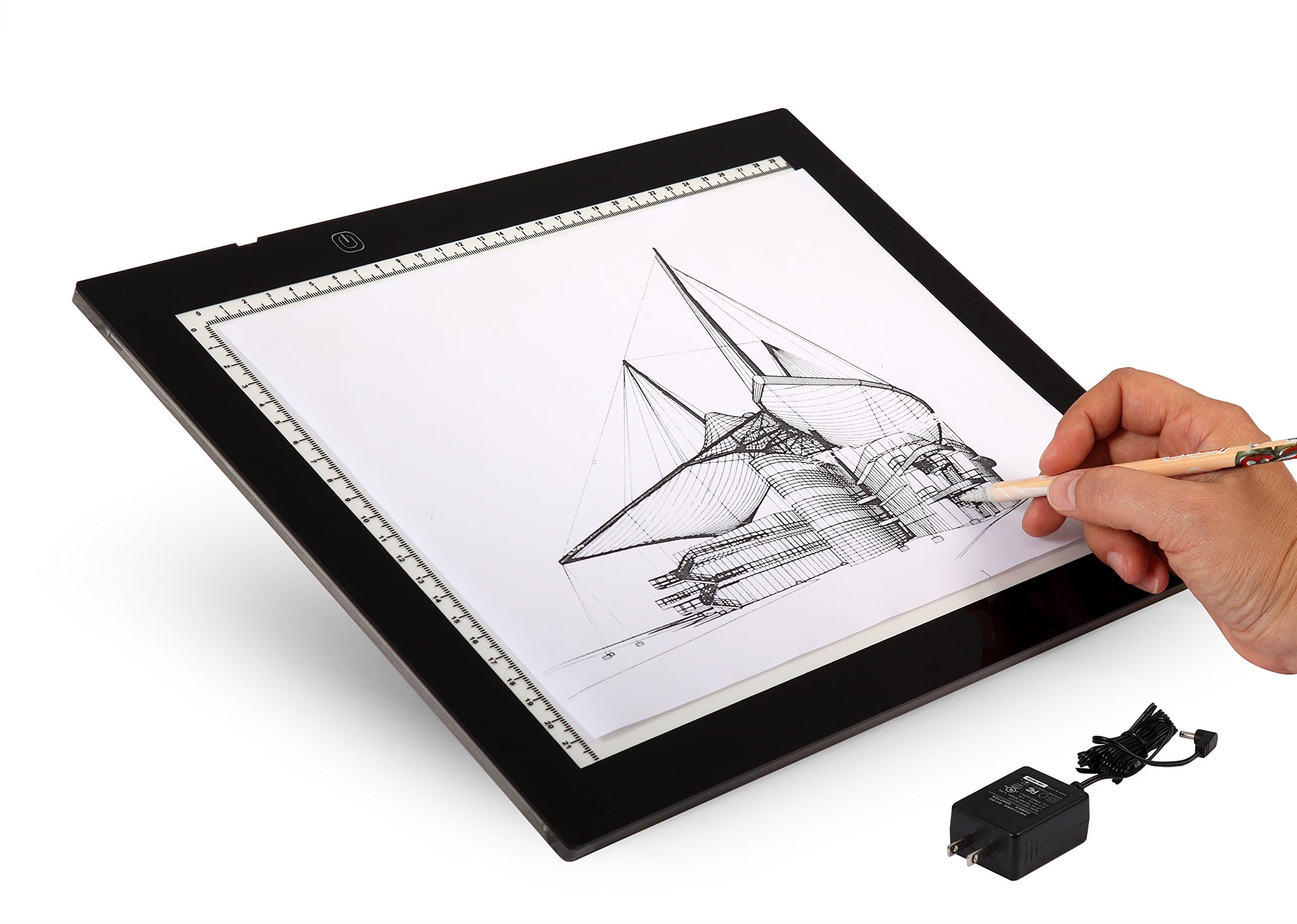 JUNLON A3 LED Light Box Pad Great Variety Tracing Board Table for Drawing Tattoo Artists Stencil Artcraft Tracing Animation Extremely Bright Adjustable Brightness in 0.3”Thickness