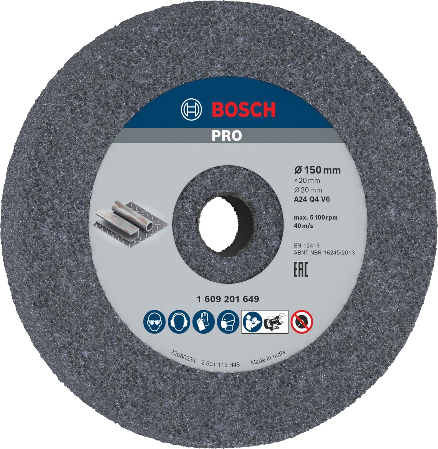 Professional Bench Grinding Wheel 150mm 36 grit