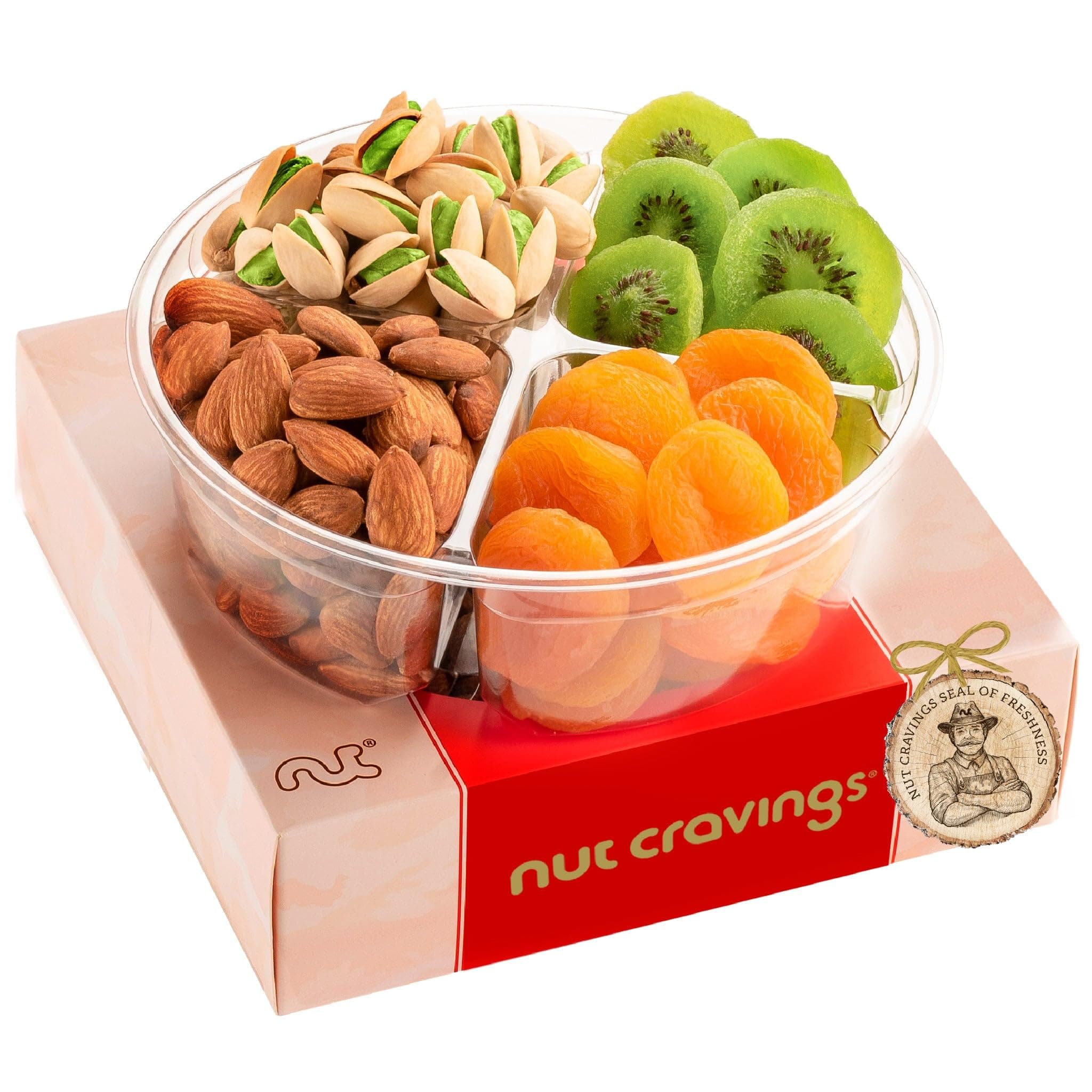 Red Gift Box - Nuts & Fruits