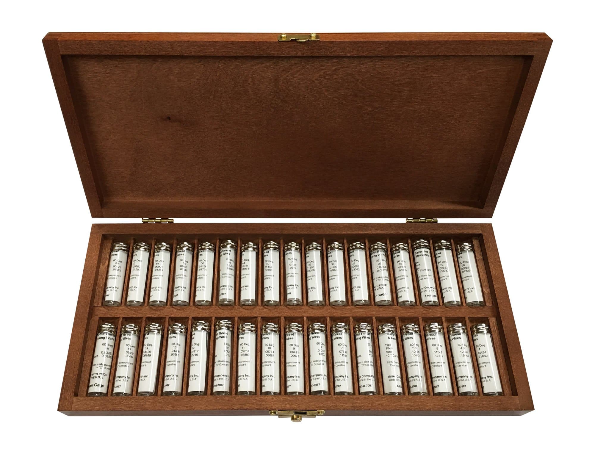 60 Degree Thread Measuring Wire Set No .30 HS (30 Sizes) (5 Pitch to 80 Pitch)