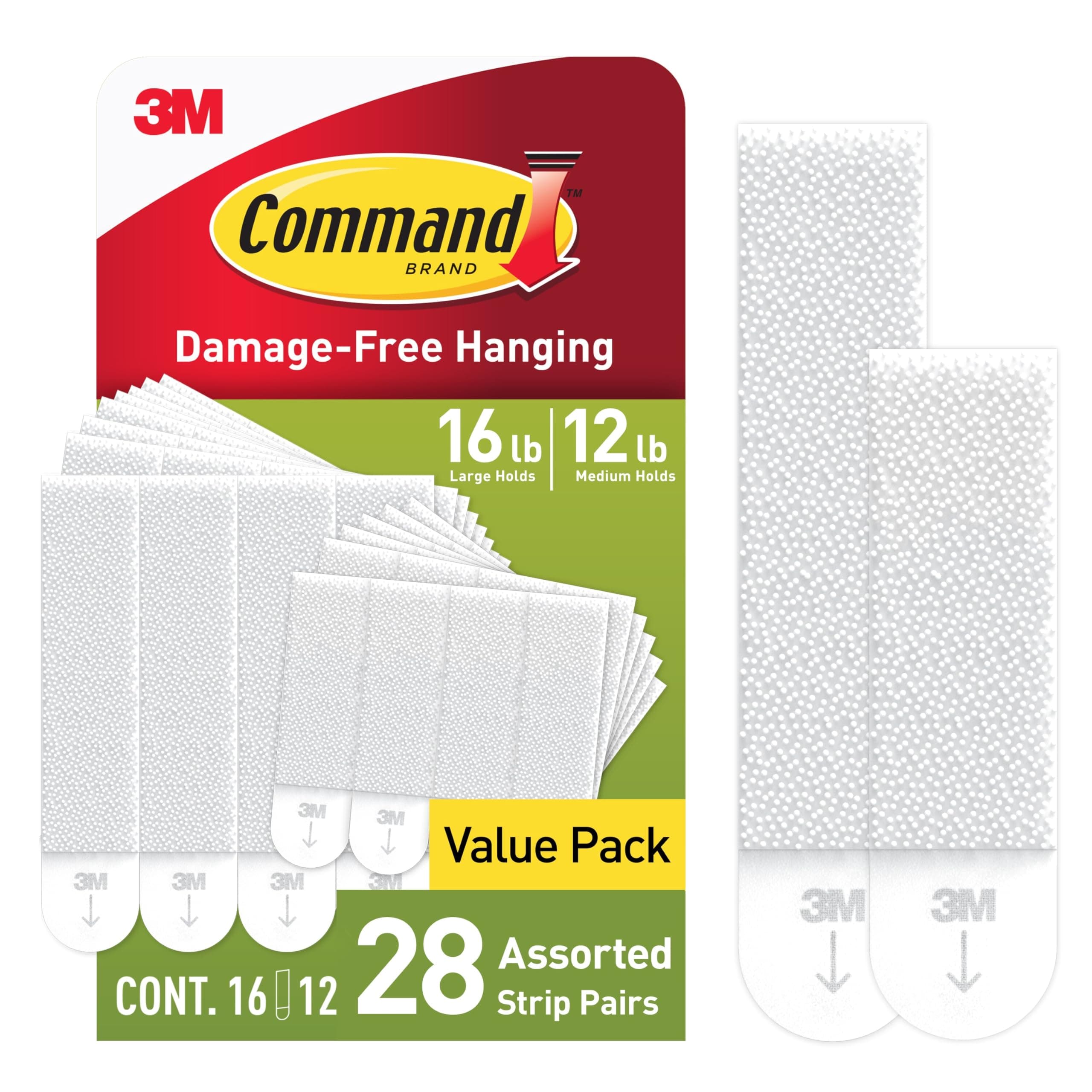 Command Large and Medium Picture Hanging Strips