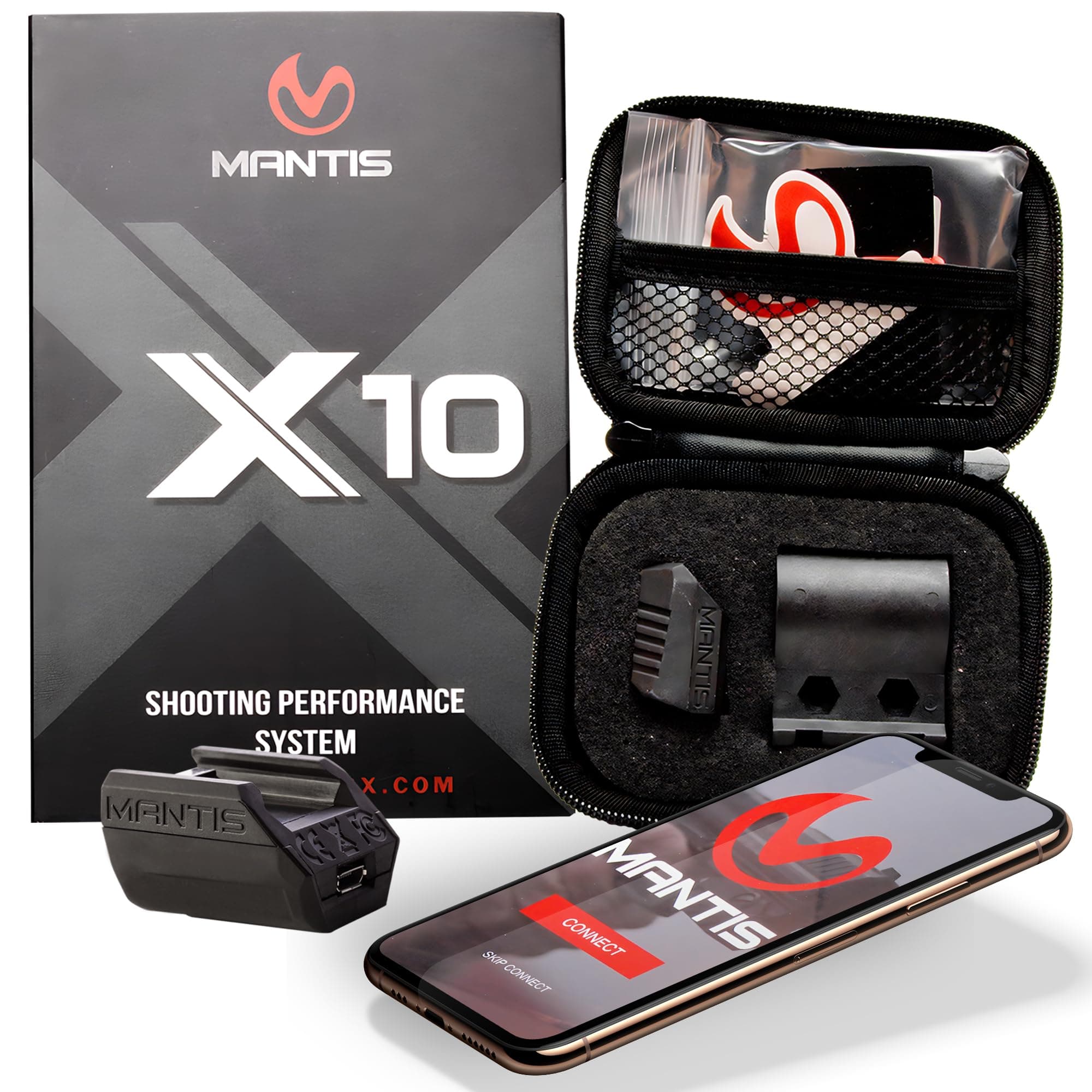 Mantis X10 Elite Shooting Performance System |Dry Fire Training System | Works with 9mm & Any Other Firearm | Score & Analyze Every Shot with Free App | Shooting Practice at Home