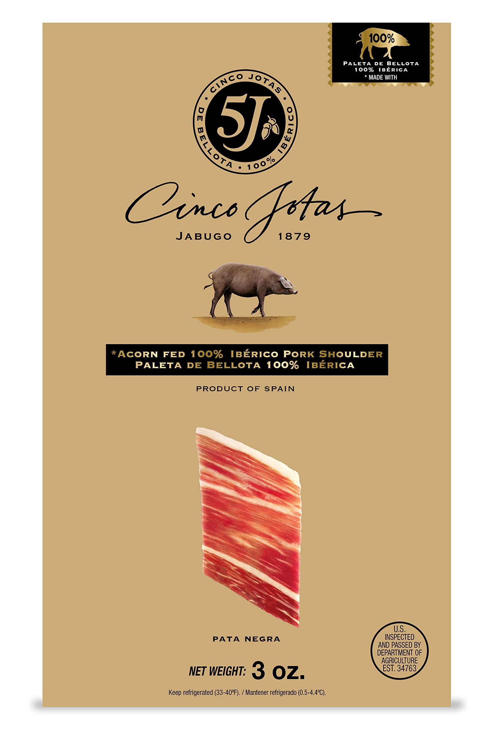 Iberico Ham, Hand-Carved, Six 3 oz Packages