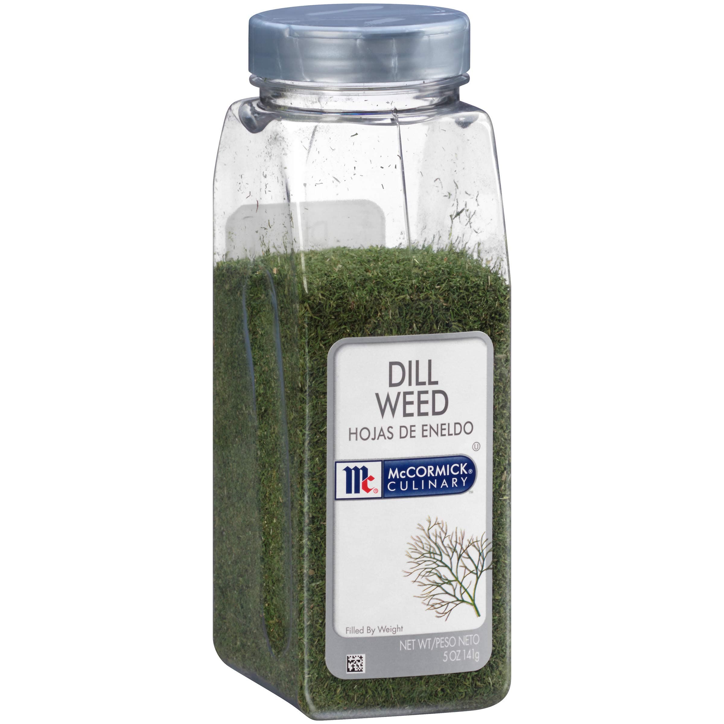 Dill Weed, 5 oz - One 5 Ounce Container of Dried Dill Weed Seasoning For Back of House Use, Best in Stuffings, Dips, Soups, Seafood and More