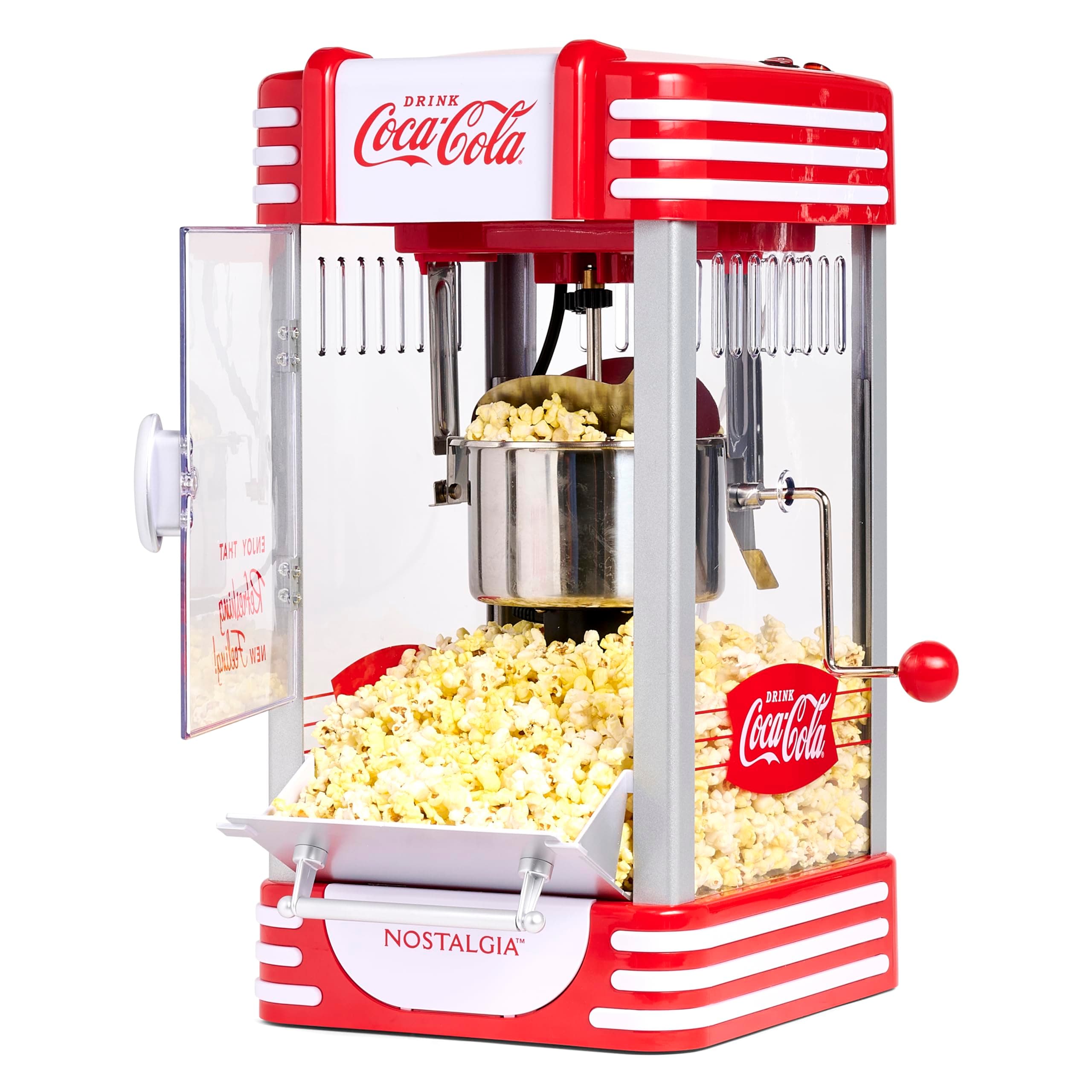 Nostalgia Coca-Cola Popcorn Maker Machine - Professional Tabletop With 2.5 Oz...